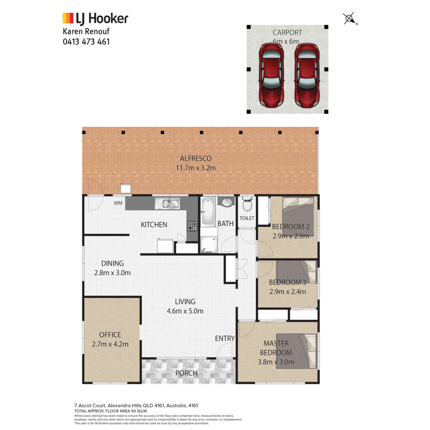 Floorplan of Homely house listing, 7 Ascot Court, Alexandra Hills QLD 4161