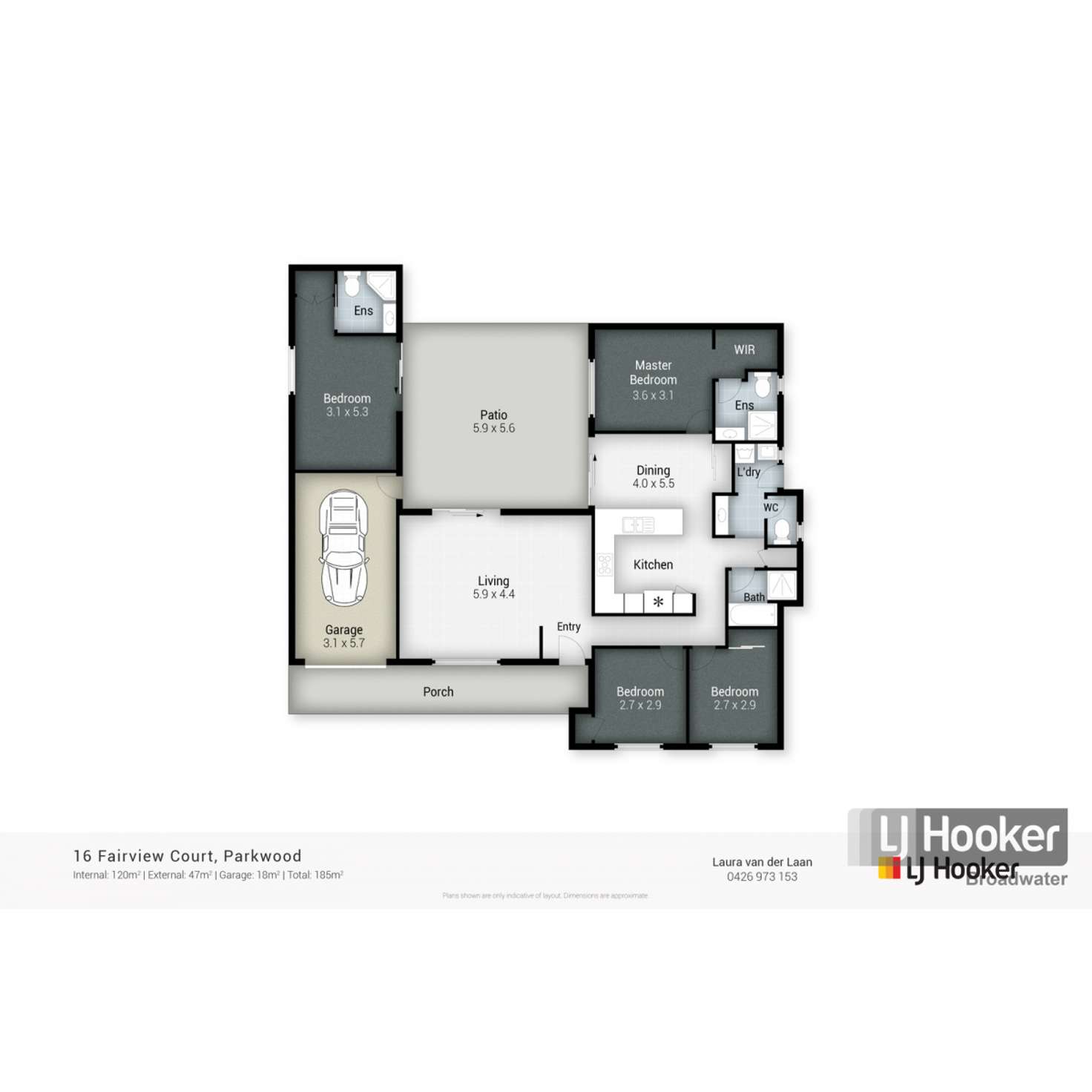 Floorplan of Homely house listing, 16 Fairview Court, Parkwood QLD 4214