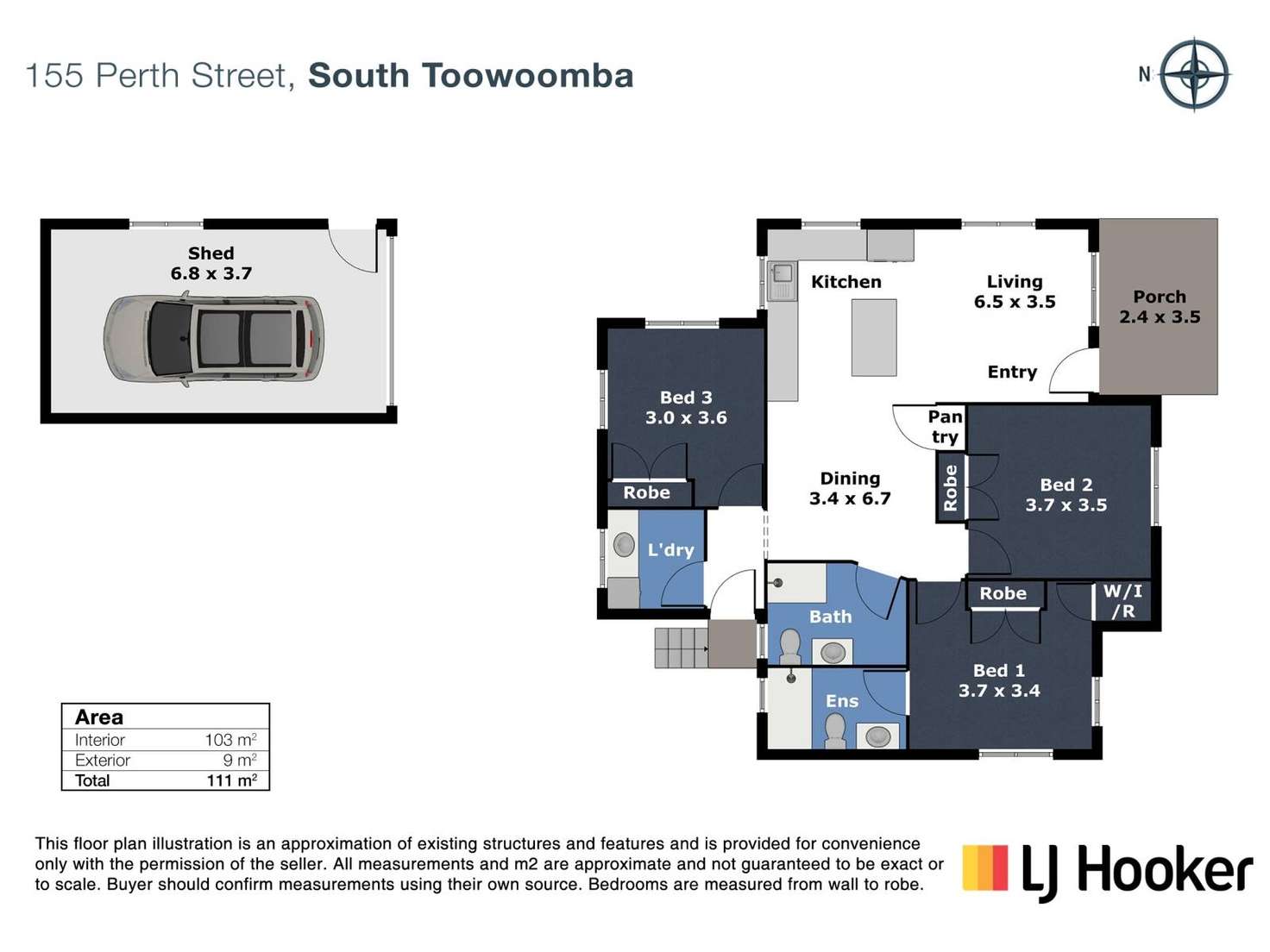 Floorplan of Homely house listing, 155 Perth Street, South Toowoomba QLD 4350