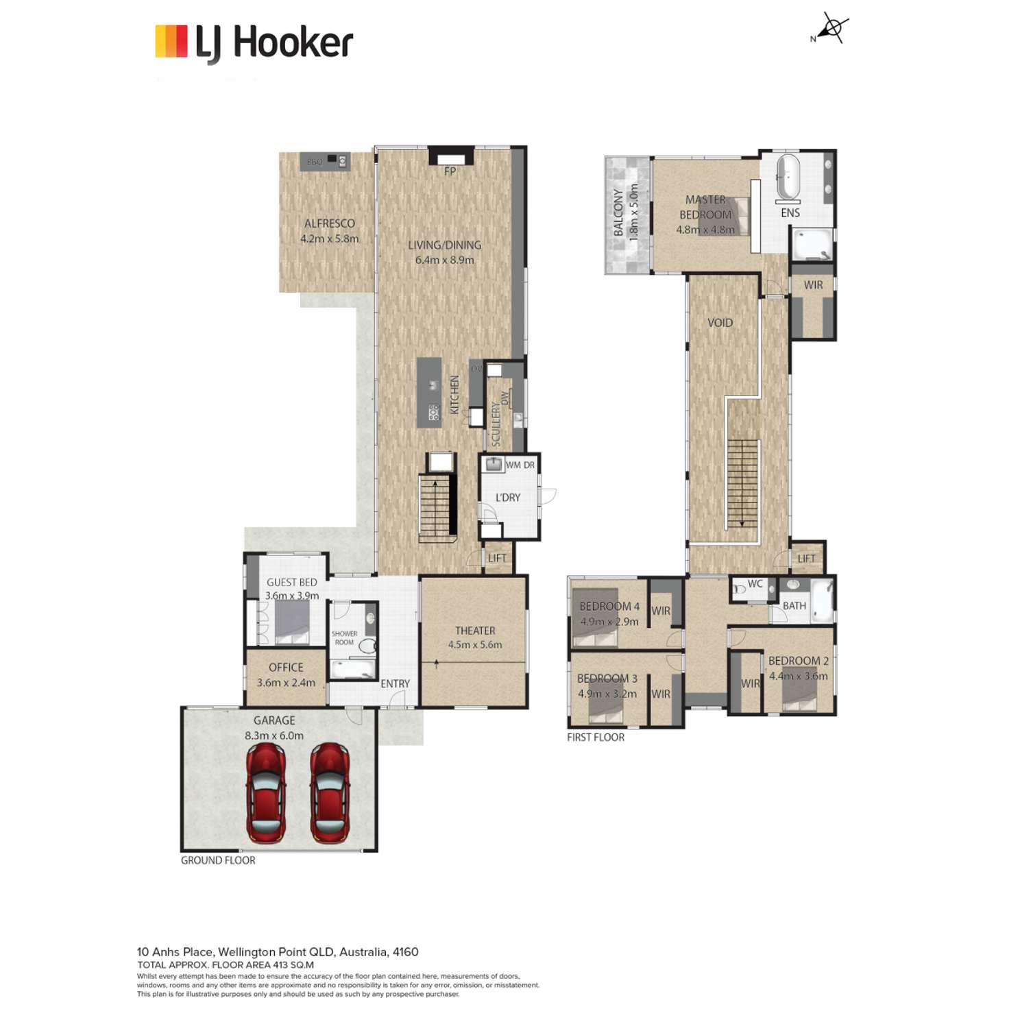 Floorplan of Homely house listing, 10 Anhs Place, Wellington Point QLD 4160
