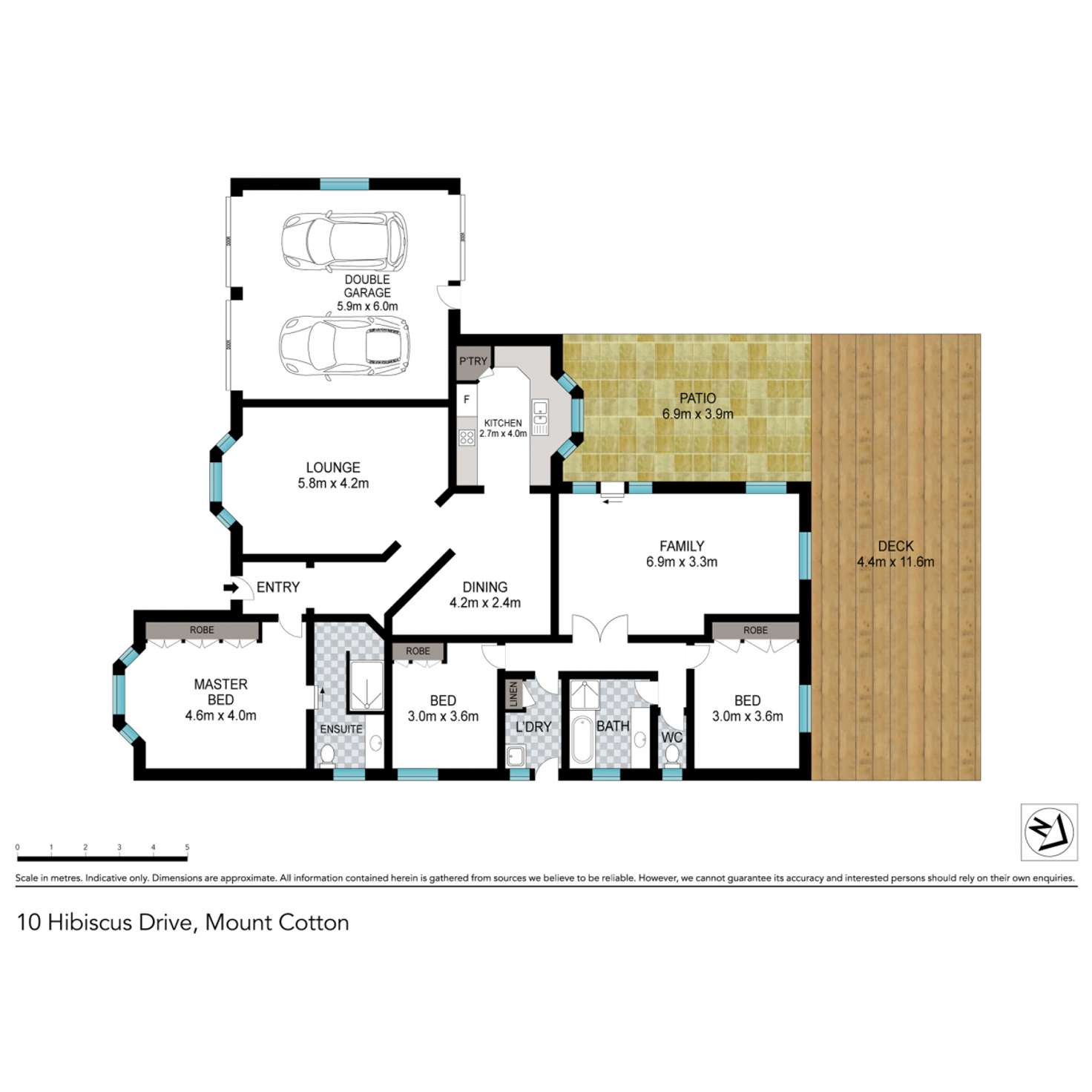 Floorplan of Homely house listing, 10 Hibiscus Drive, Mount Cotton QLD 4165