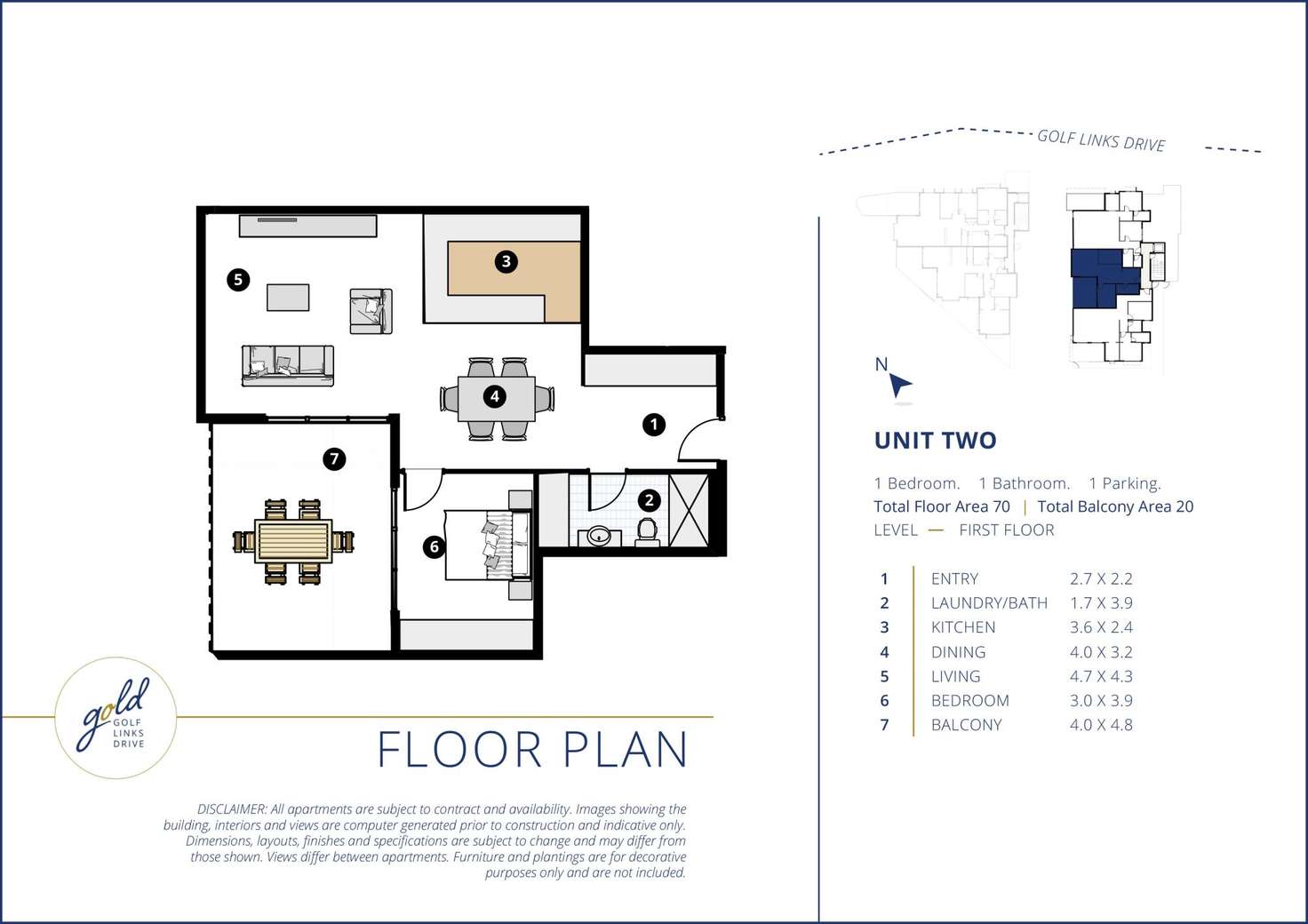 Floorplan of Homely unit listing, 2/30 Golf Links Drive, Batemans Bay NSW 2536