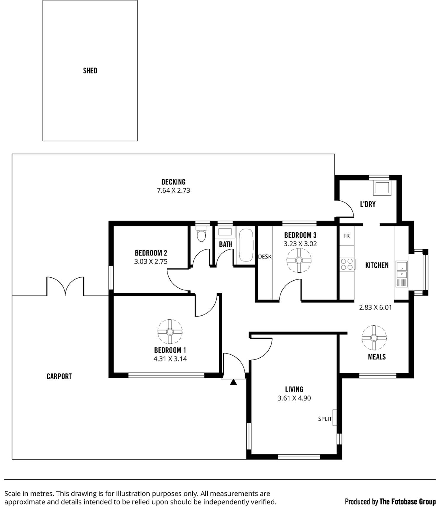 Floorplan of Homely house listing, 19 Wasley Street, Elizabeth Downs SA 5113