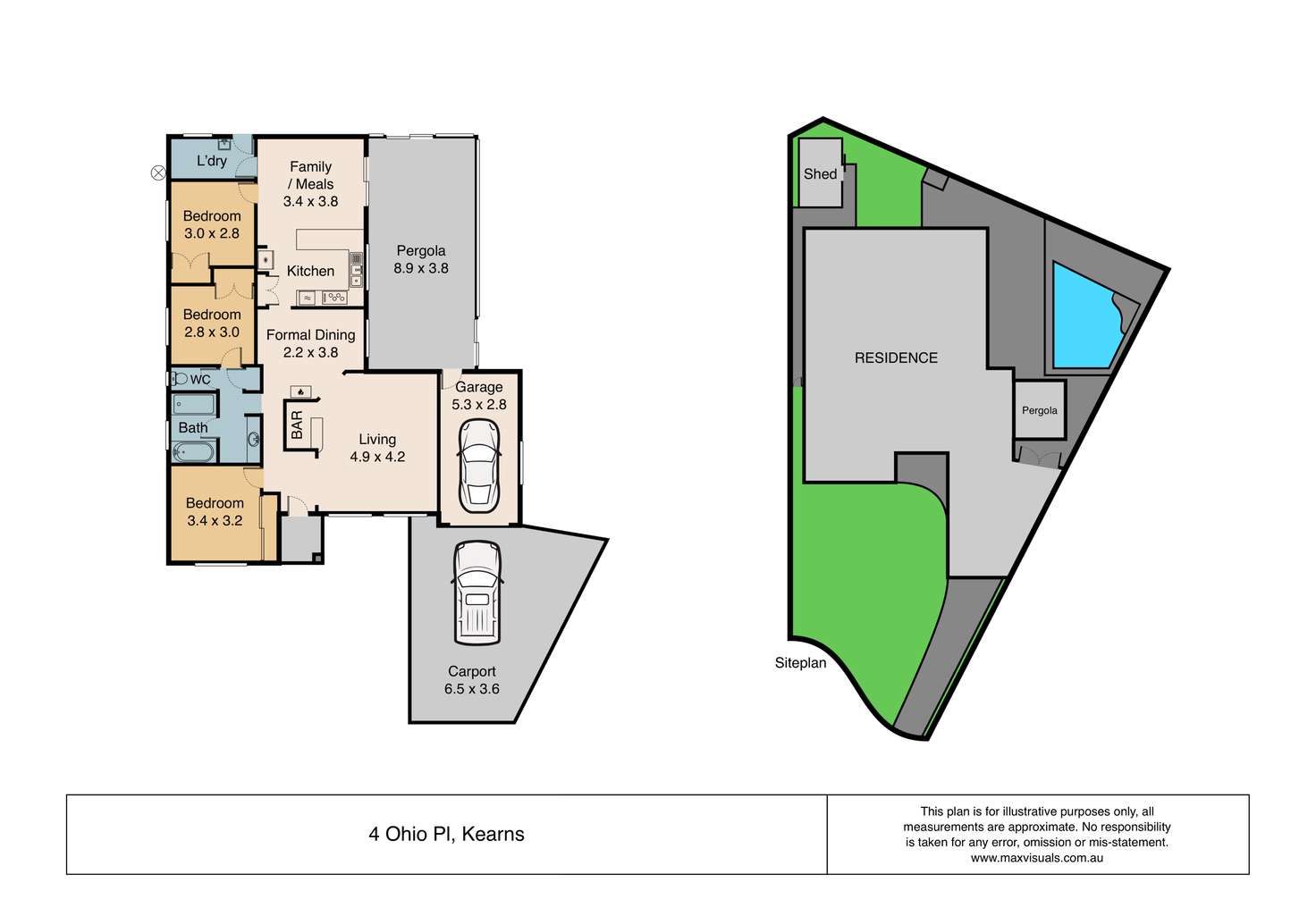 Floorplan of Homely house listing, 4 Ohio Place, Kearns NSW 2558