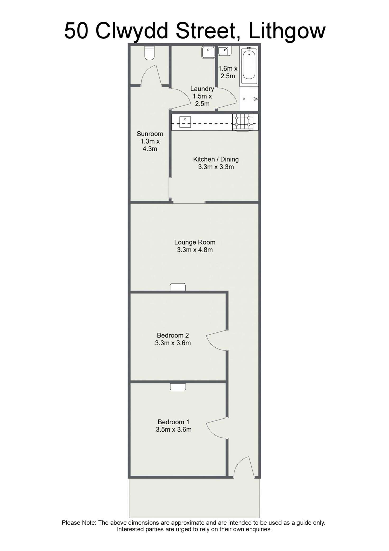 Floorplan of Homely house listing, 50 Clwydd Street, Lithgow NSW 2790