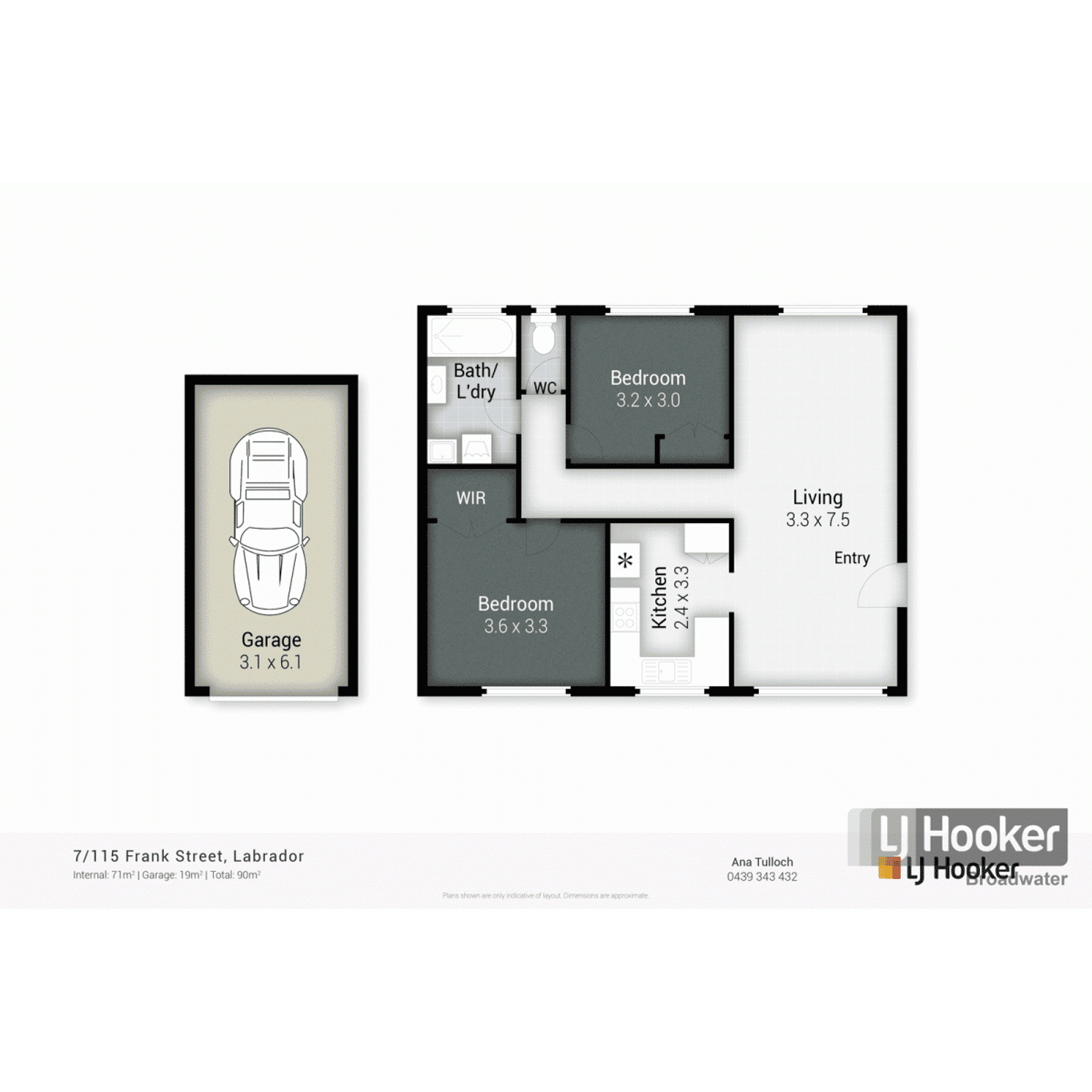 Floorplan of Homely unit listing, 7/115 Frank Street, Labrador QLD 4215