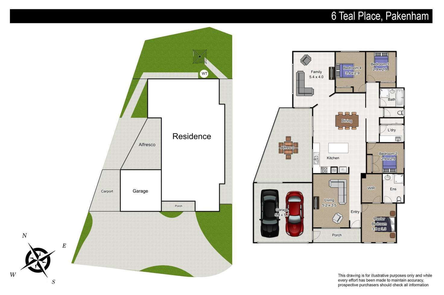 Floorplan of Homely house listing, 6 Teal Place, Pakenham VIC 3810