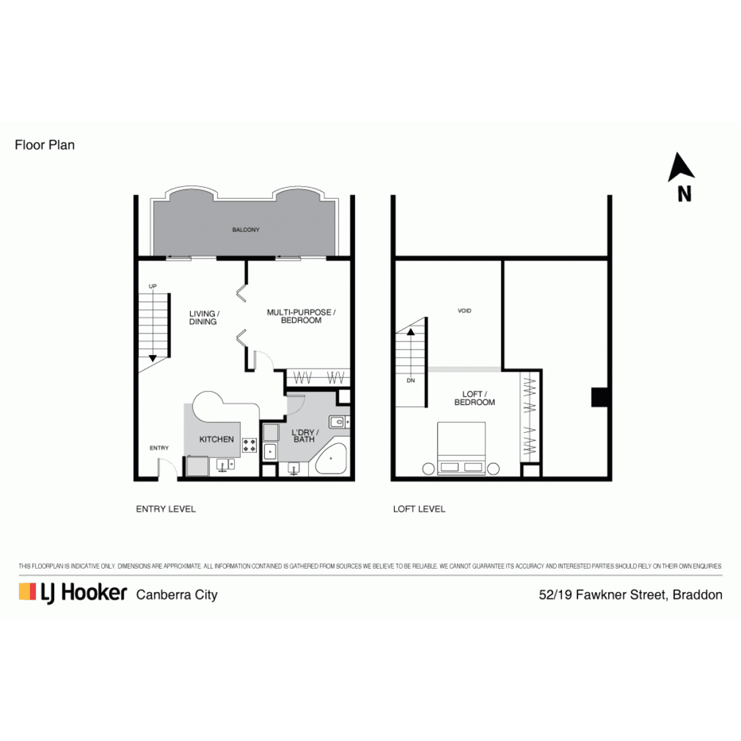 Floorplan of Homely apartment listing, 52/19-25 Fawkner Street, Braddon ACT 2612