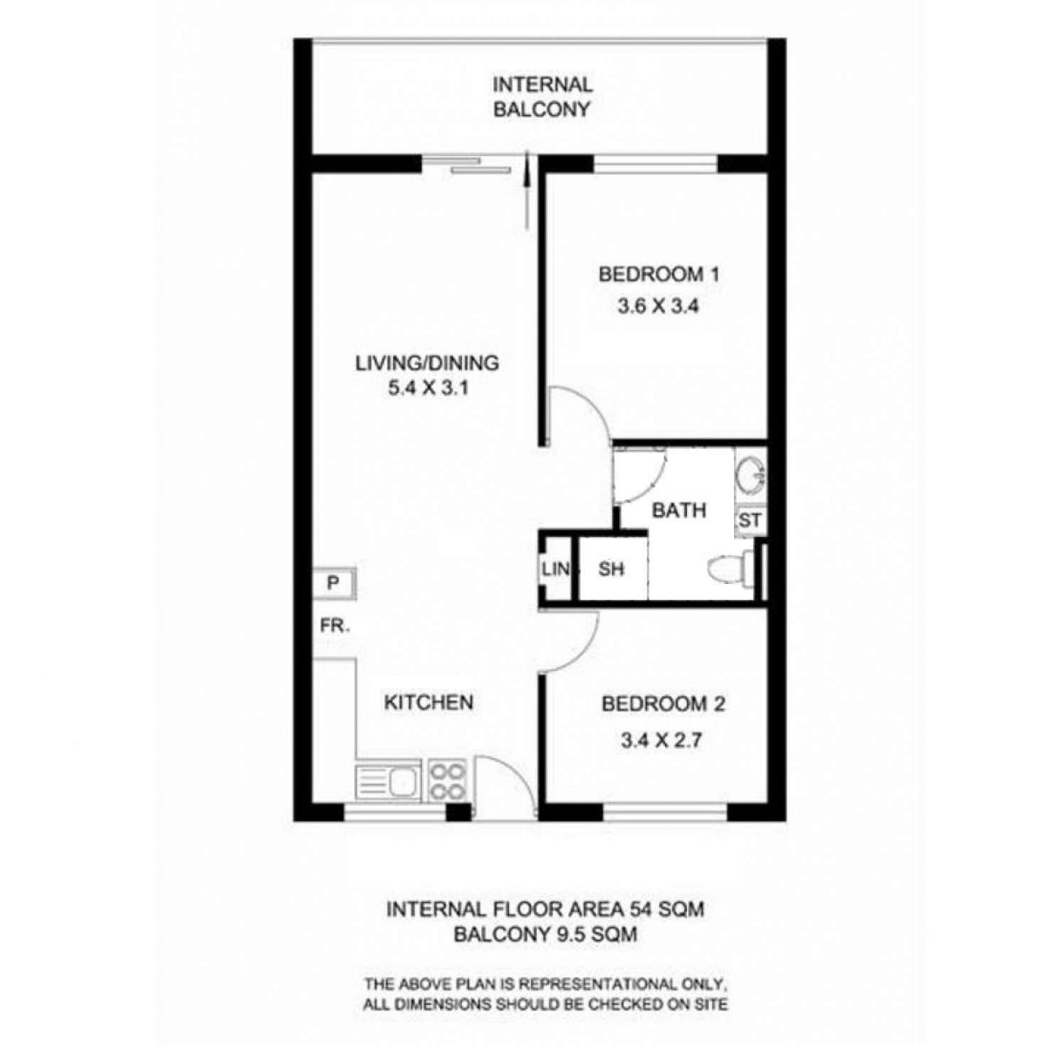 Floorplan of Homely apartment listing, 34/7 Kathleen Avenue, Maylands WA 6051