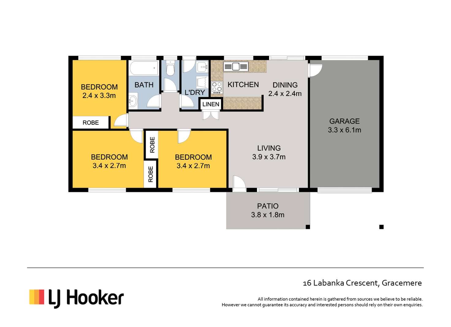 Floorplan of Homely house listing, 16 Labanka Crescent, Gracemere QLD 4702