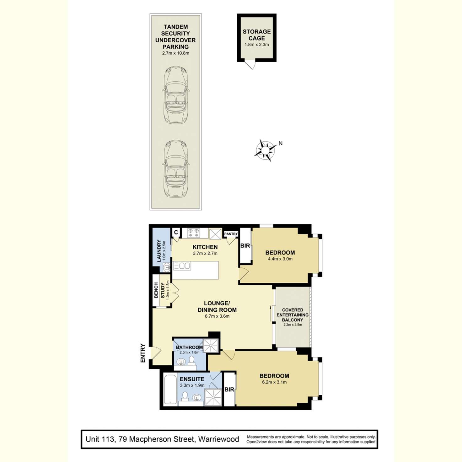 Floorplan of Homely apartment listing, 113/79-91 Macpherson Street, Warriewood NSW 2102