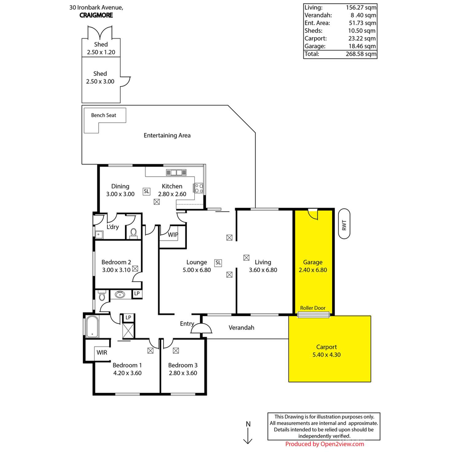 Floorplan of Homely house listing, 30 Ironbark Avenue, Craigmore SA 5114