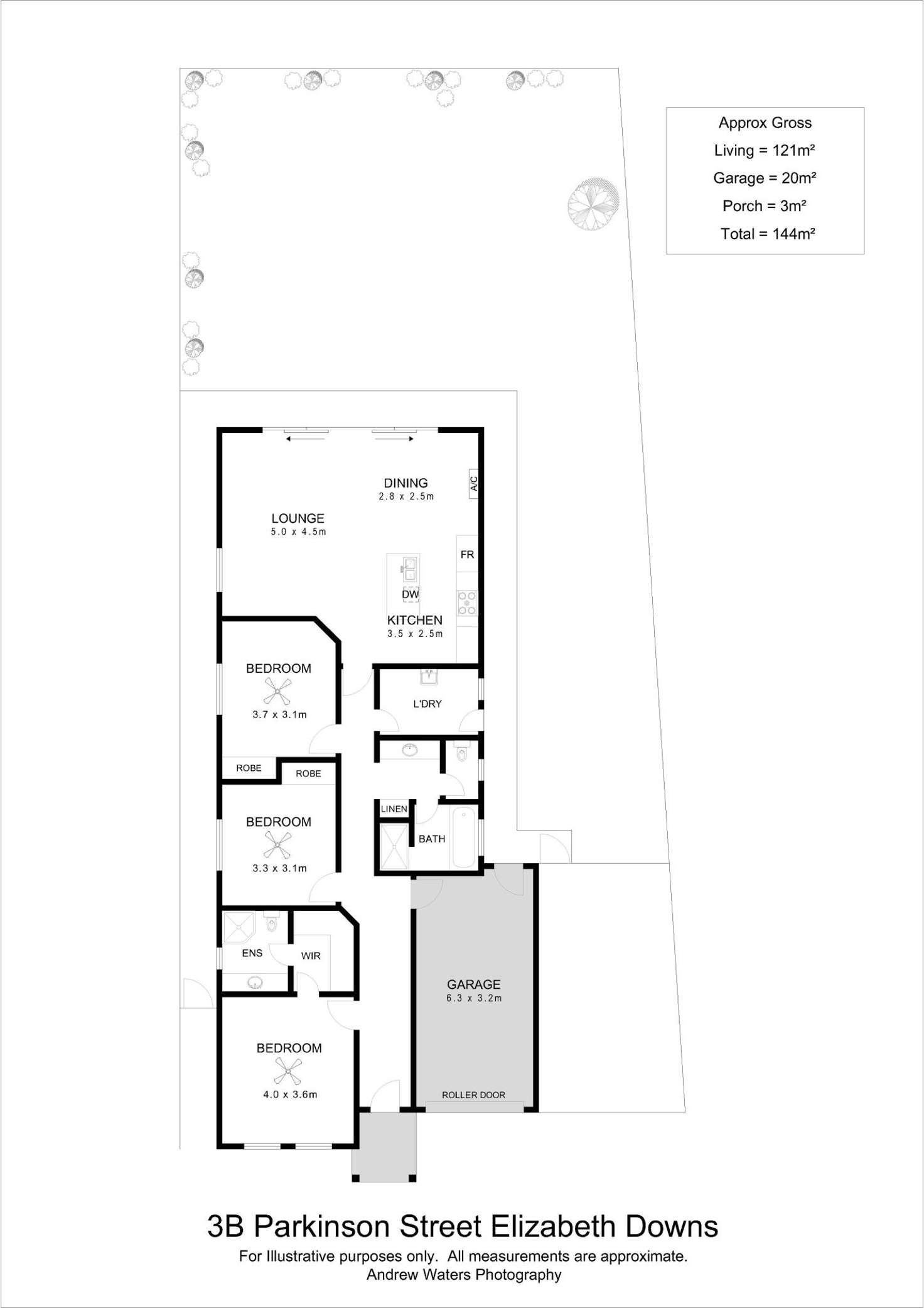 Floorplan of Homely house listing, 3b Parkinson Street, Elizabeth Downs SA 5113