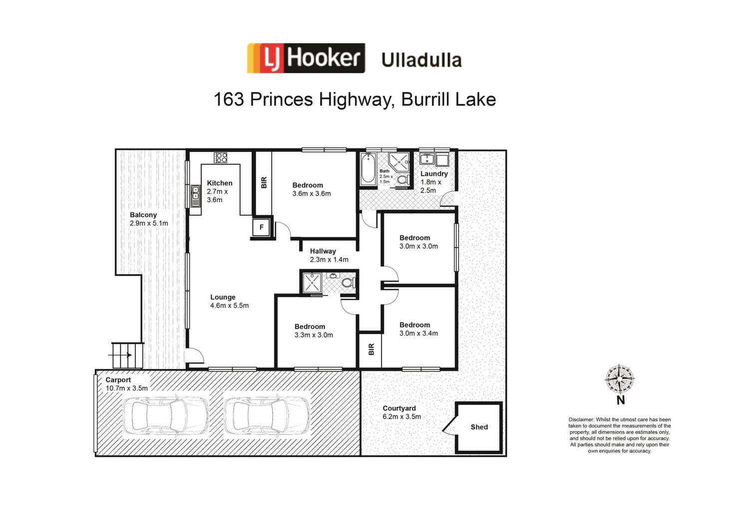 Floorplan of Homely house listing, 163 Princes Highway, Burrill Lake NSW 2539