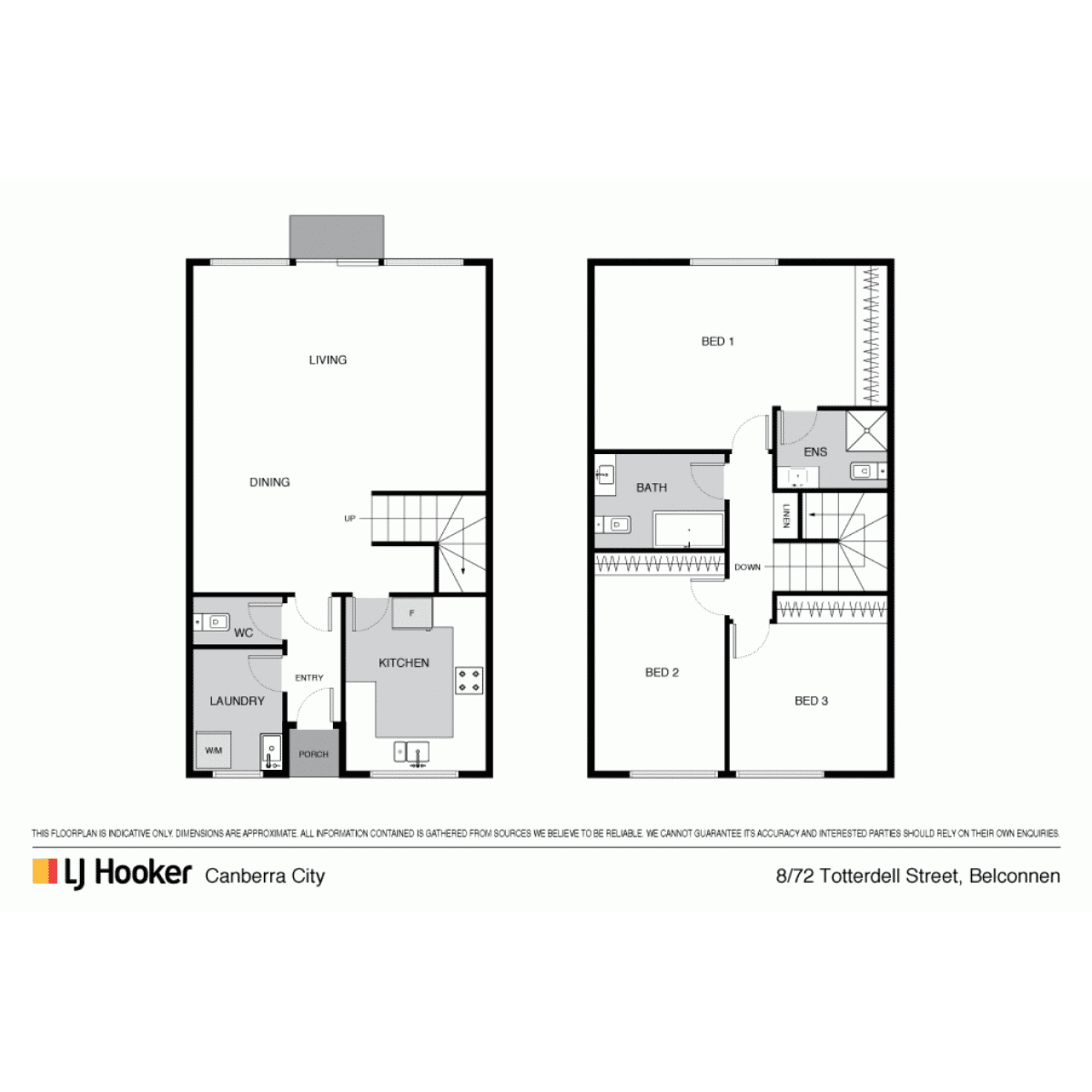 Floorplan of Homely townhouse listing, 8/72 Totterdell Street, Belconnen ACT 2617