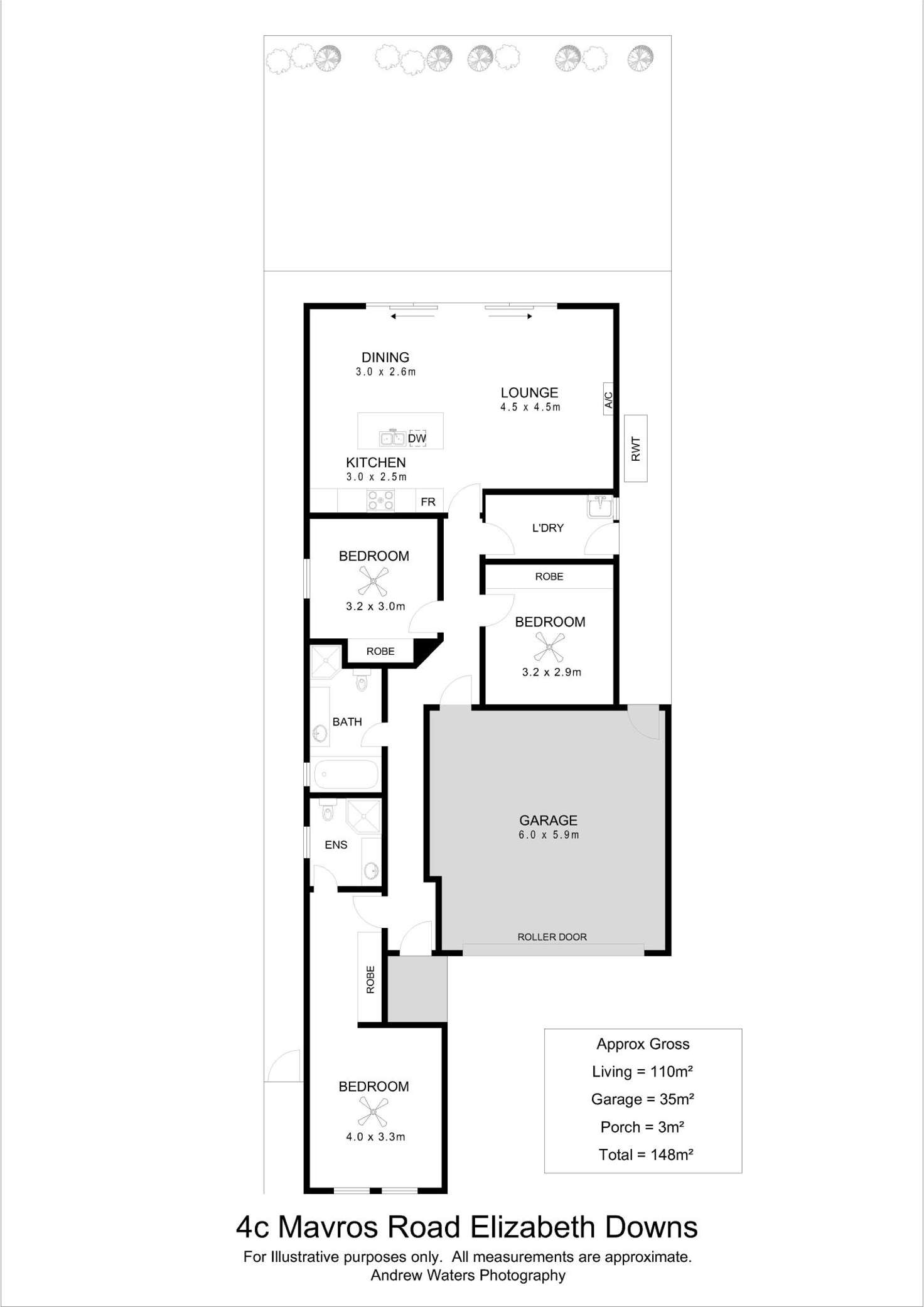 Floorplan of Homely house listing, 4c Mavros Road, Elizabeth Downs SA 5113