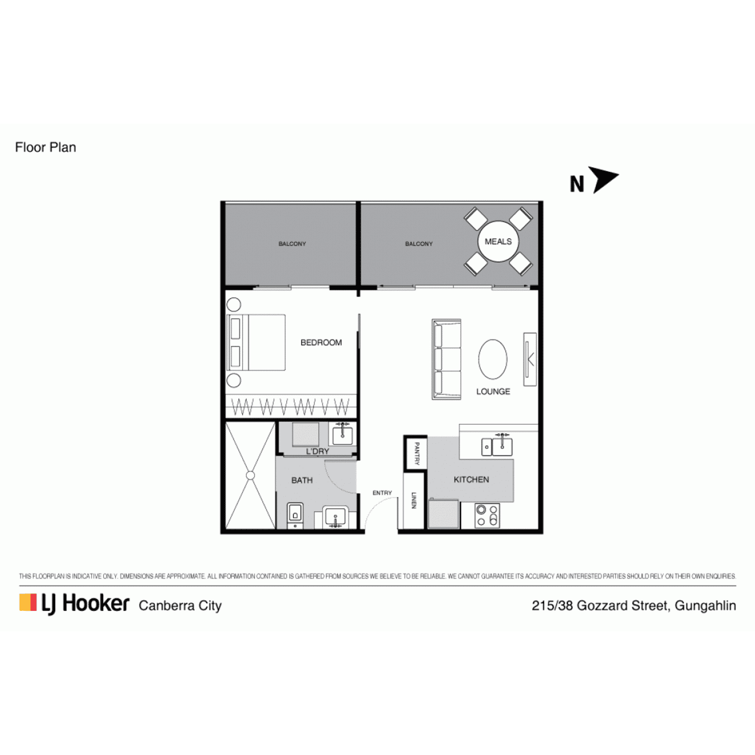 Floorplan of Homely apartment listing, 215/38 Gozzard Street, Gungahlin ACT 2912