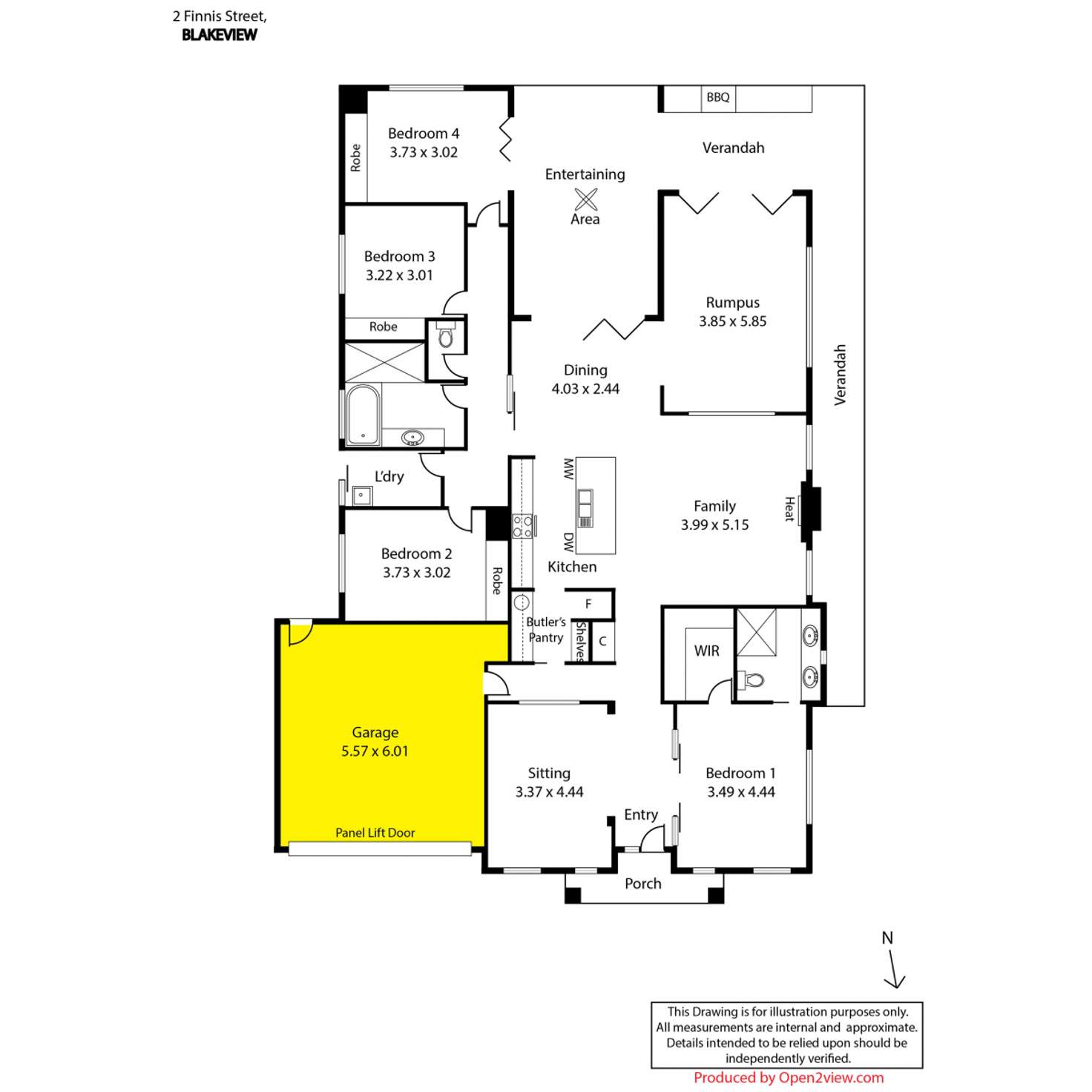 Floorplan of Homely house listing, 2 Finnis Street, Blakeview SA 5114