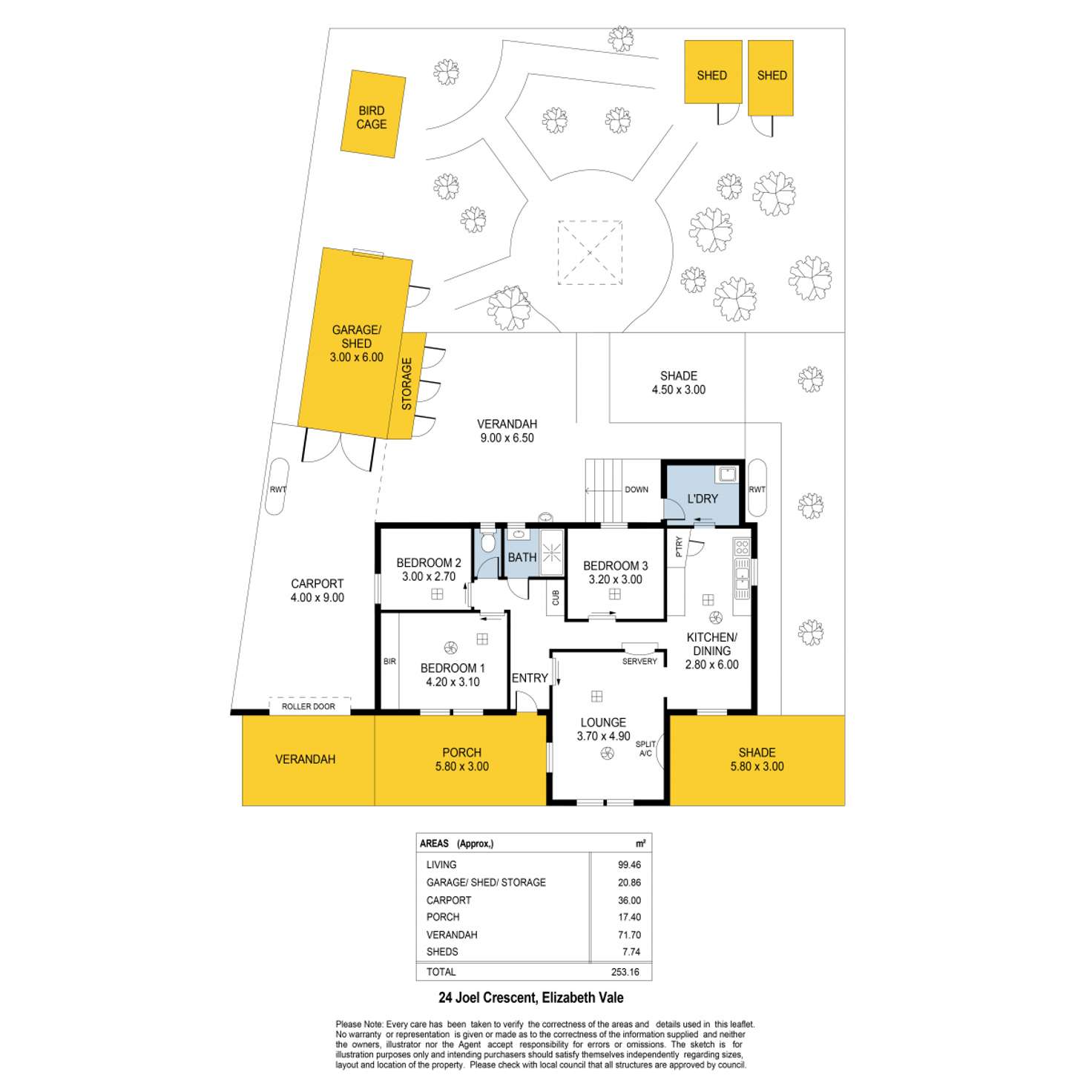 Floorplan of Homely house listing, 24 Joel Crescent, Elizabeth Vale SA 5112