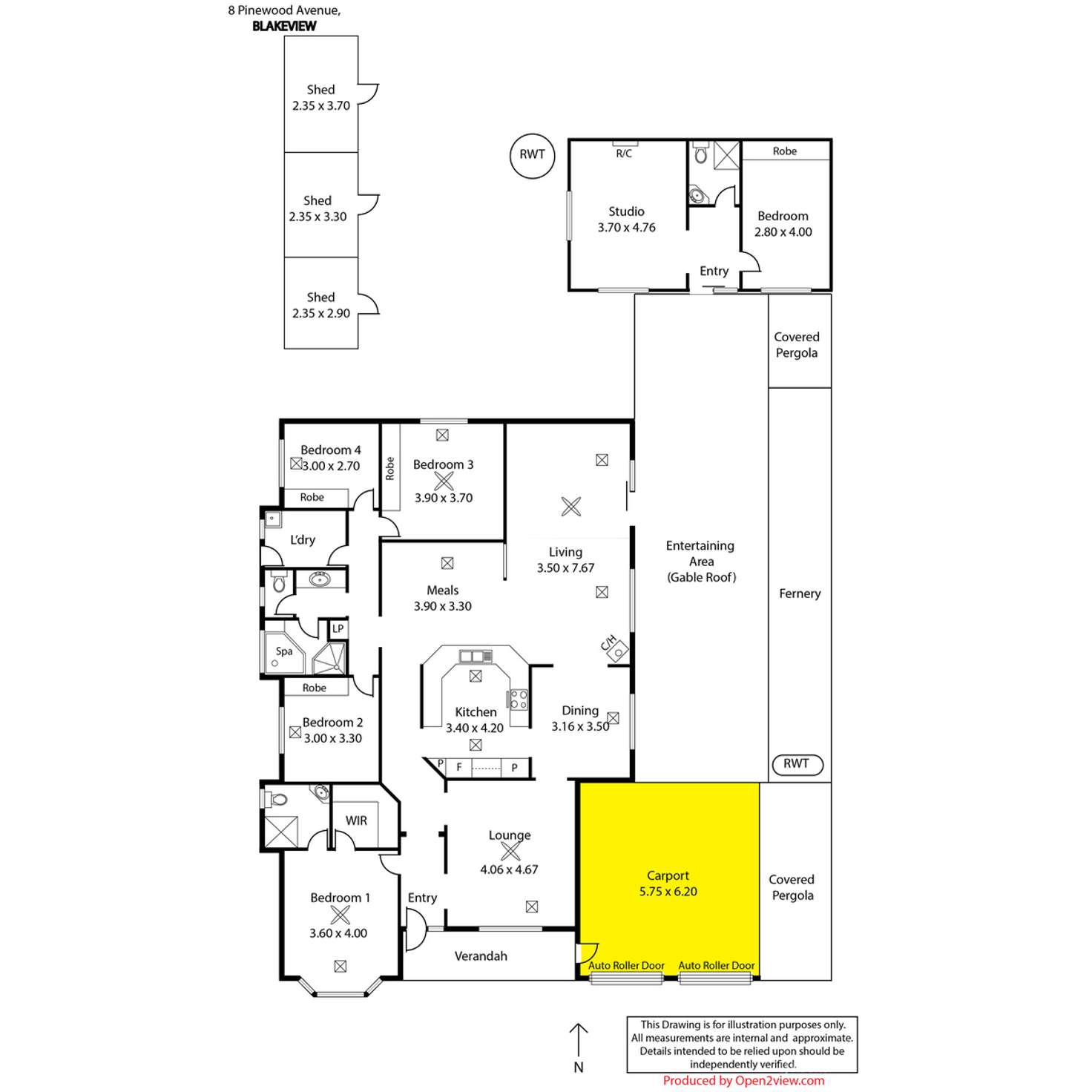 Floorplan of Homely house listing, 8 Pinewood Avenue, Blakeview SA 5114