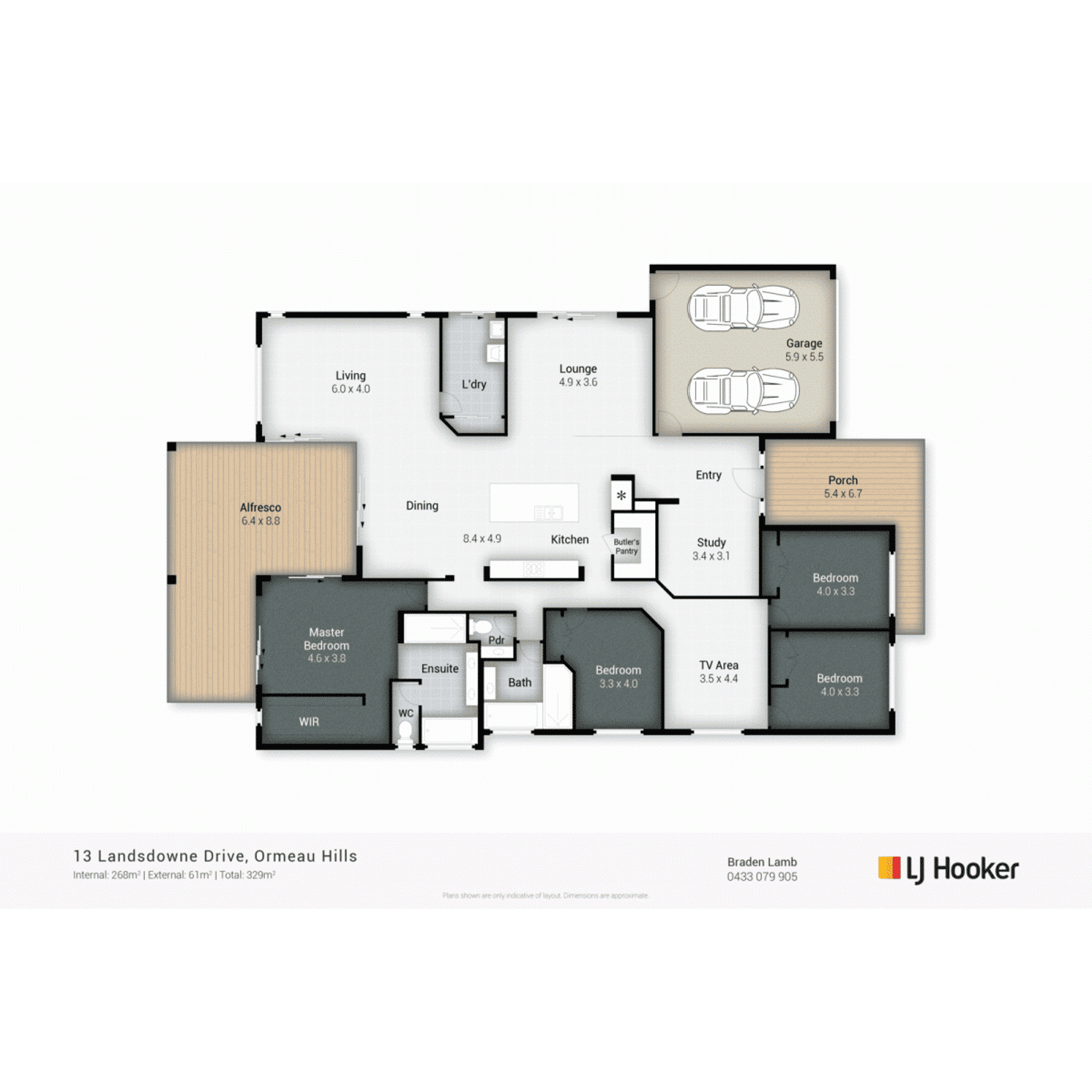 Floorplan of Homely house listing, 13 Landsdowne Drive, Ormeau Hills QLD 4208