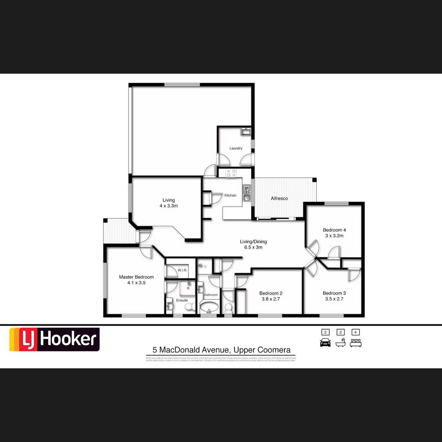 Floorplan of Homely house listing, 5 Macdonald Avenue, Upper Coomera QLD 4209