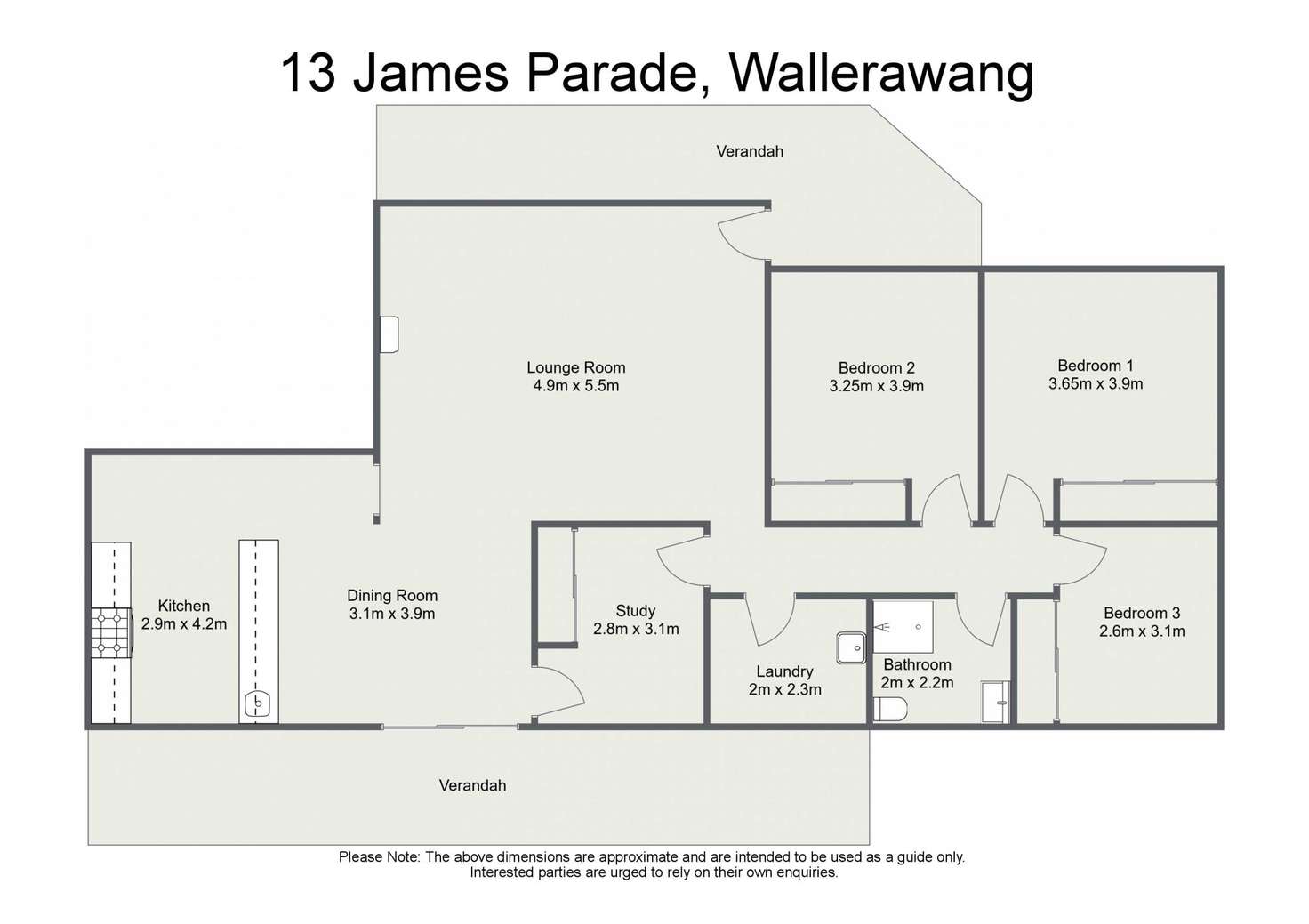 Floorplan of Homely house listing, 13 James Parade, Wallerawang NSW 2845