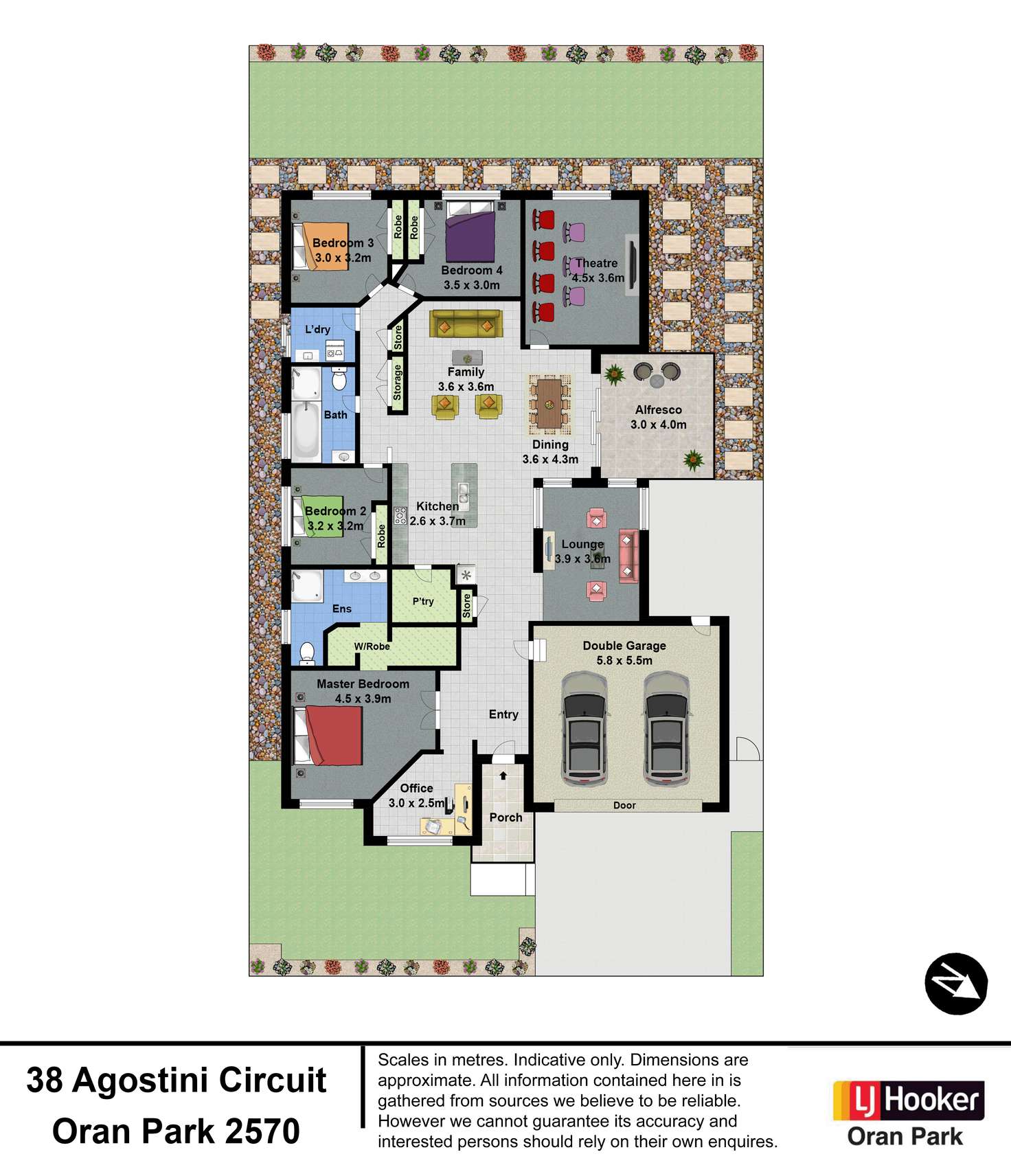 Floorplan of Homely house listing, 38 Agostini Circuit, Oran Park NSW 2570