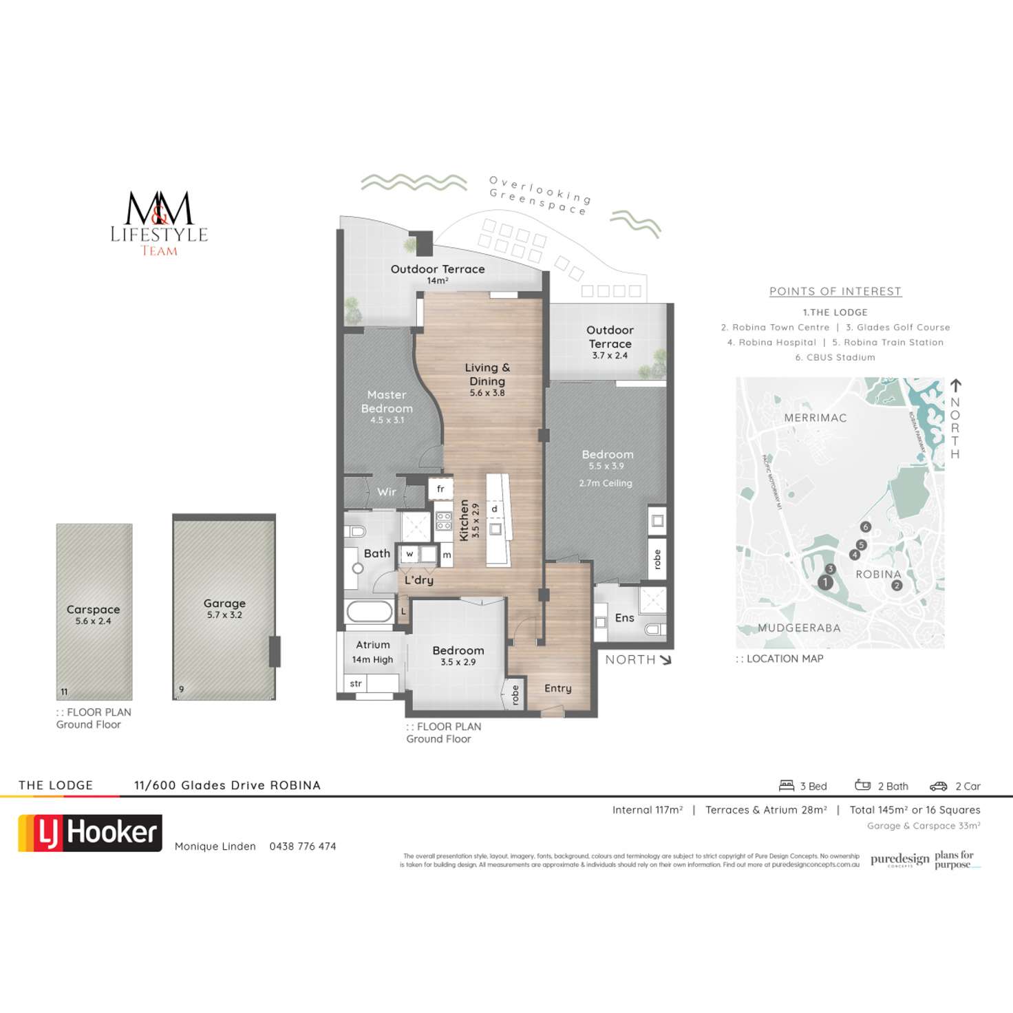 Floorplan of Homely unit listing, 11/600 Glades Drive, Robina QLD 4226