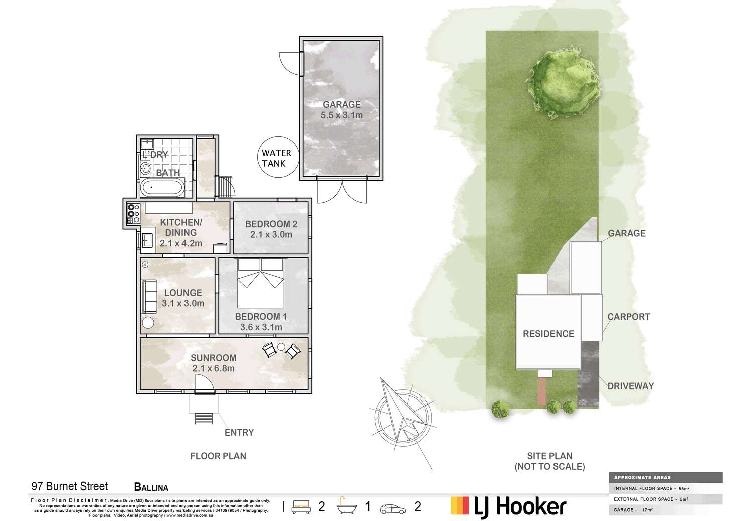 Floorplan of Homely house listing, 97 Burnet Street, Ballina NSW 2478