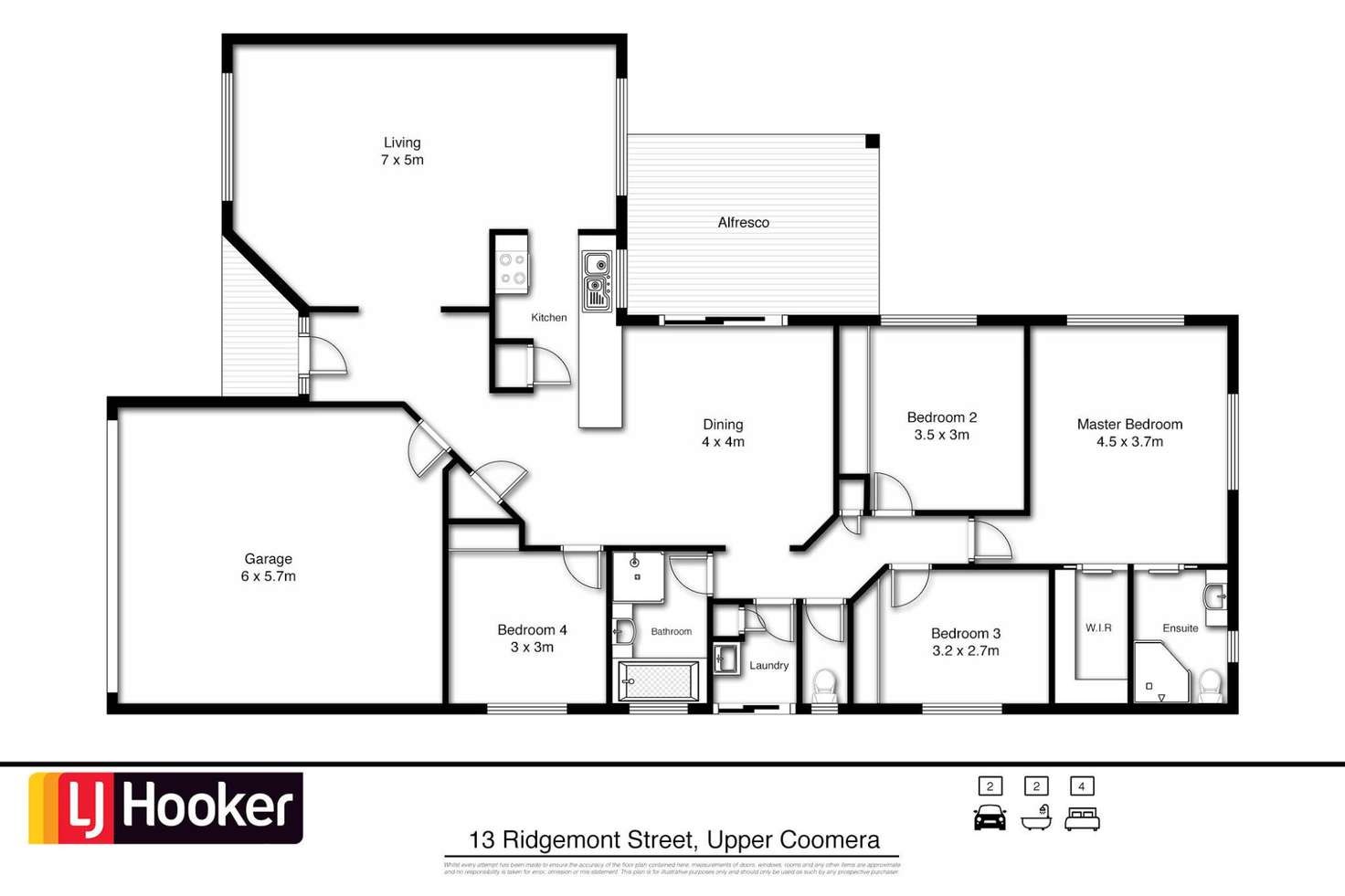 Floorplan of Homely house listing, 13 Ridgemont Street, Upper Coomera QLD 4209