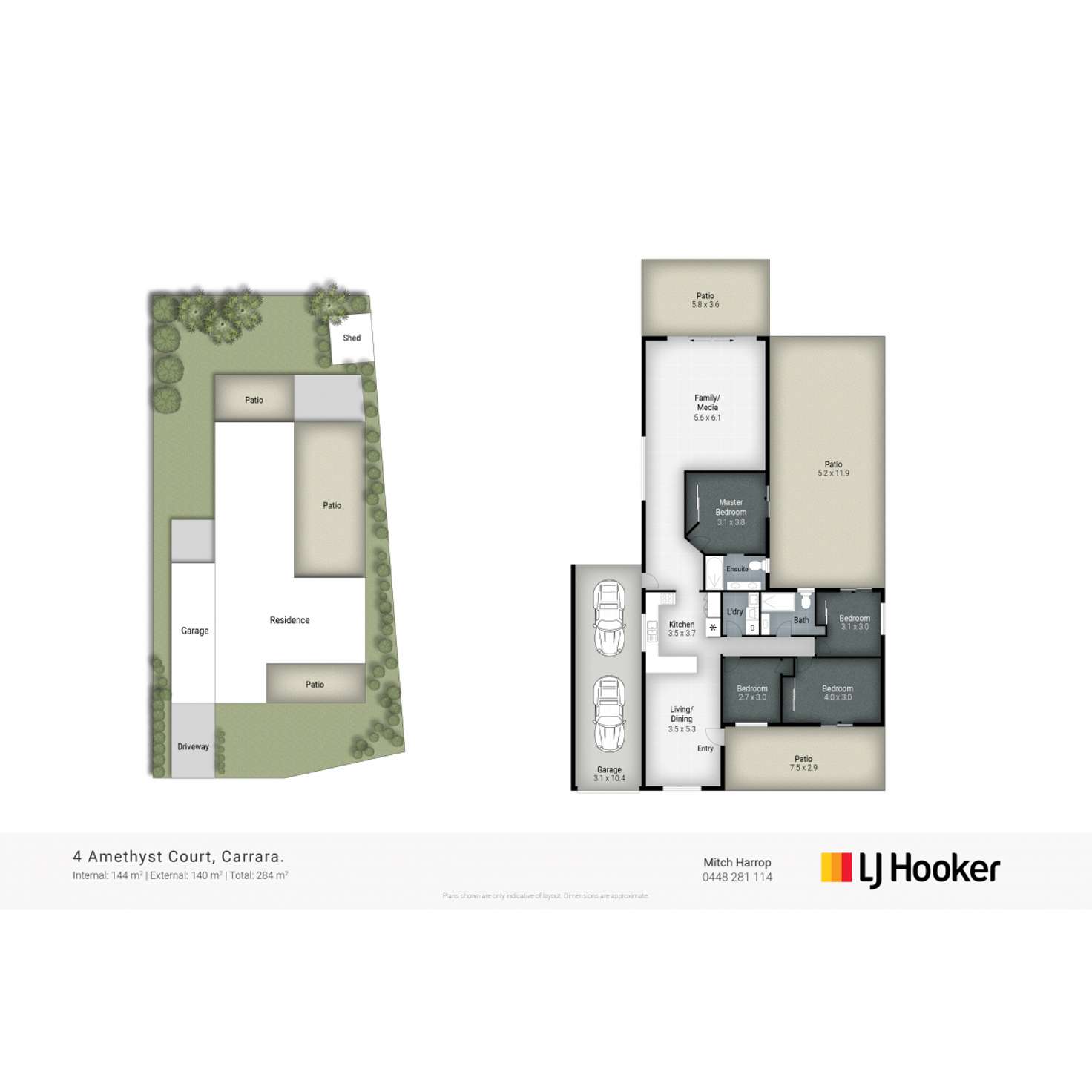 Floorplan of Homely house listing, 4 Amethyst Court, Carrara QLD 4211
