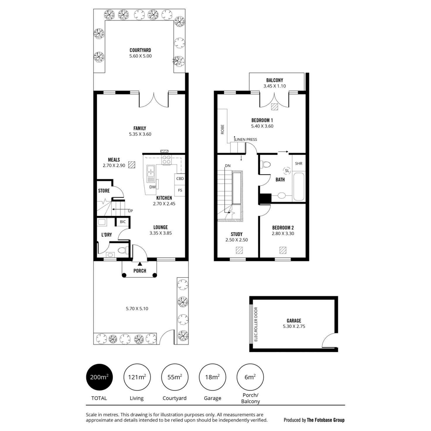 Floorplan of Homely townhouse listing, 6/59 Bridge Street, Kensington SA 5068