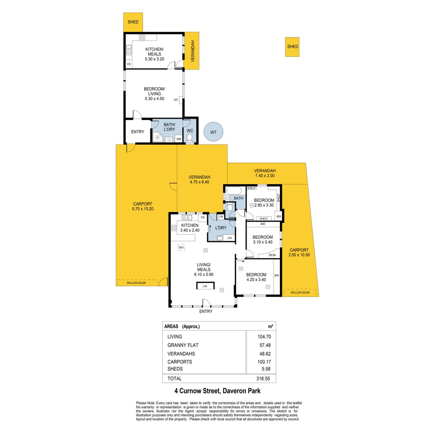 Floorplan of Homely house listing, 4 Curnow Street, Davoren Park SA 5113