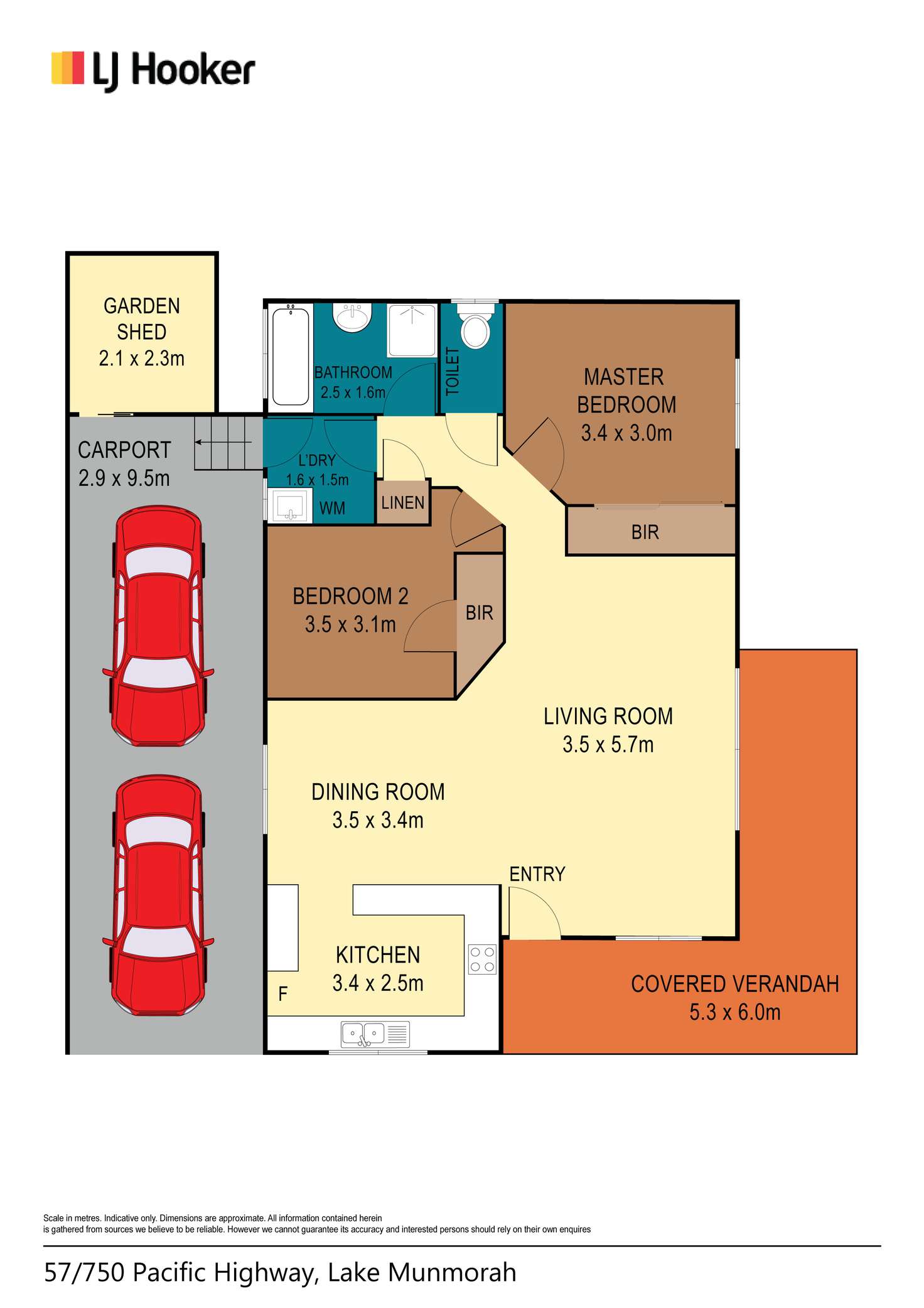 Floorplan of Homely retirement listing, 57/750 Pacific Highway, Lake Munmorah NSW 2259