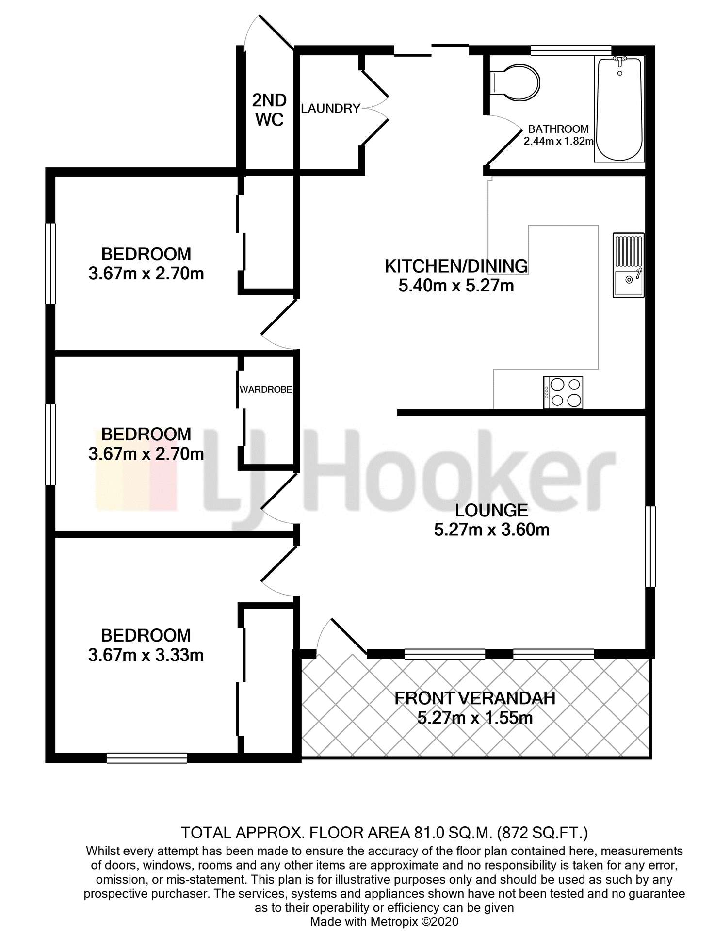 Floorplan of Homely house listing, 36 Vernon Street, Cessnock NSW 2325