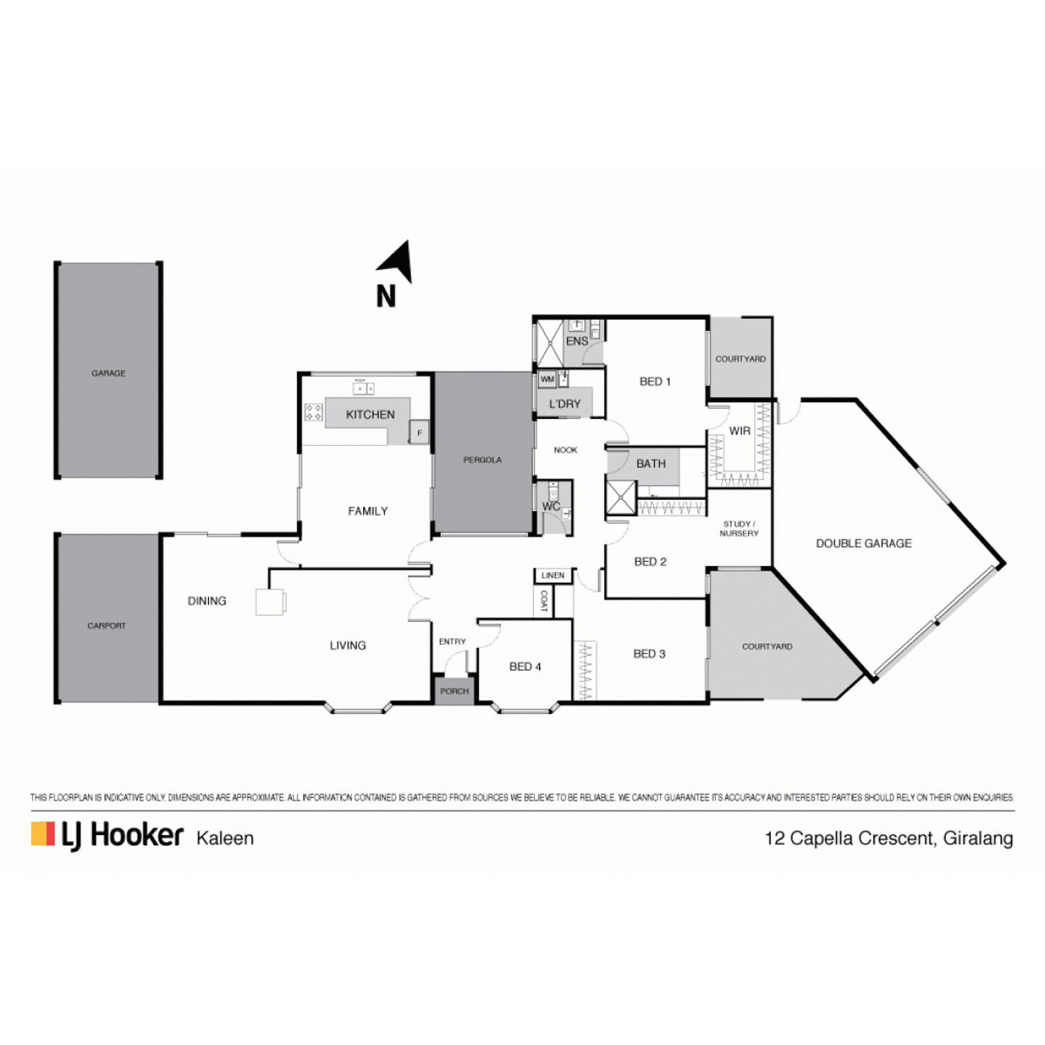 Floorplan of Homely house listing, 12 Capella Crescent, Giralang ACT 2617