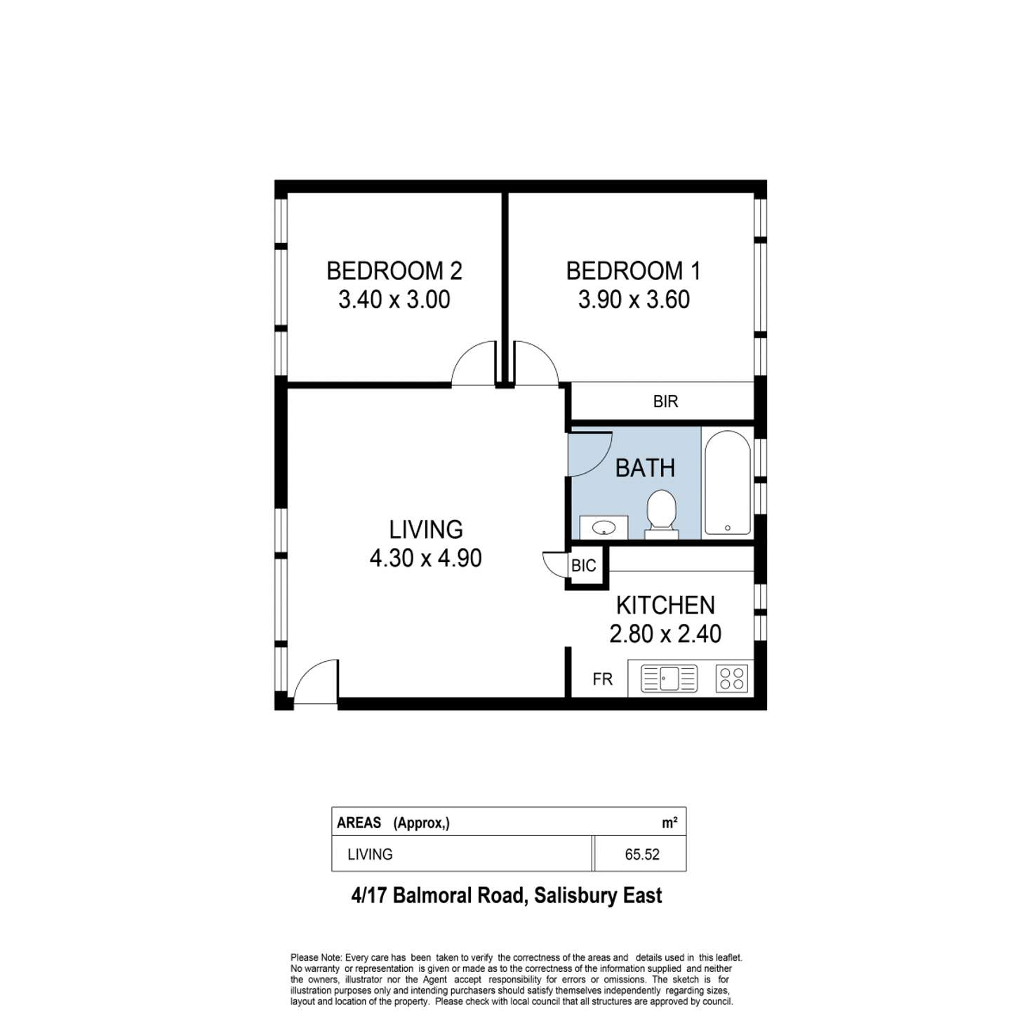 Floorplan of Homely house listing, 4/17 Balmoral Road, Salisbury East SA 5109