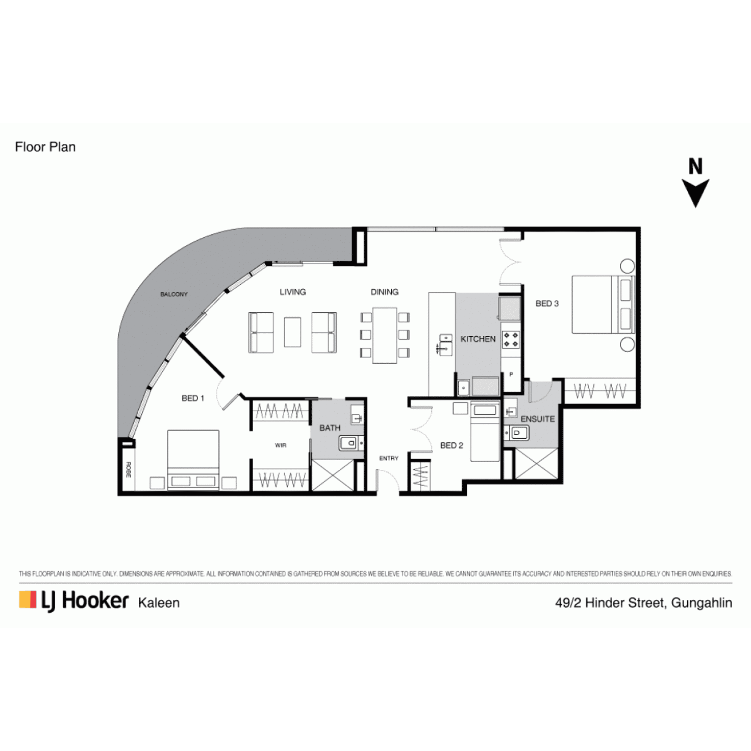 Floorplan of Homely apartment listing, 49/2 Hinder Street, Gungahlin ACT 2912
