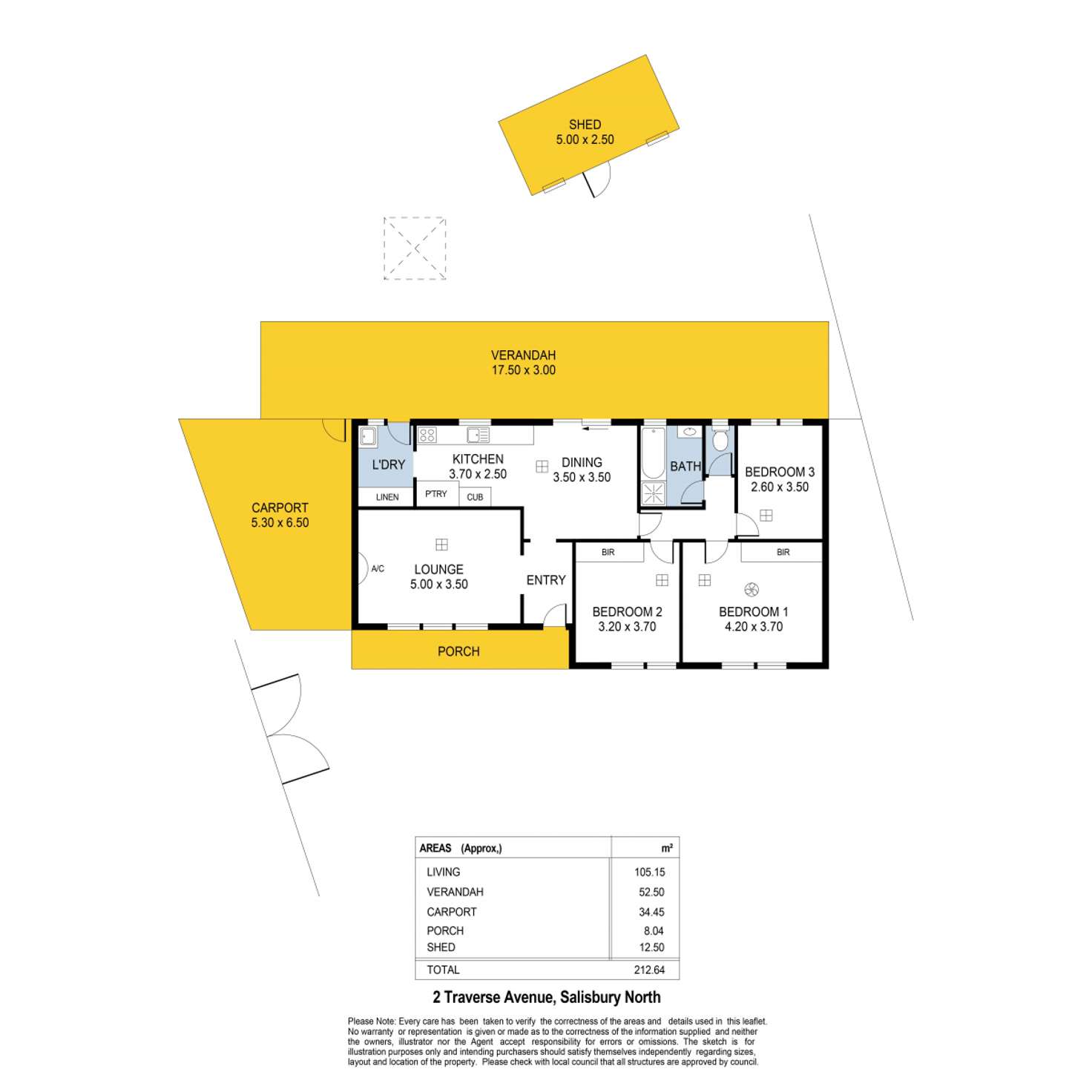 Floorplan of Homely house listing, 2 Traverse Avenue, Salisbury North SA 5108