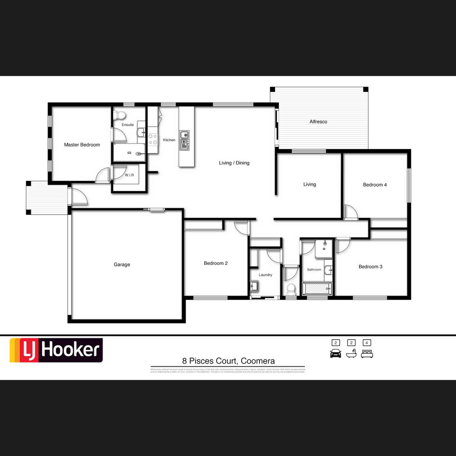 Floorplan of Homely house listing, 8 Pisces Court, Coomera QLD 4209