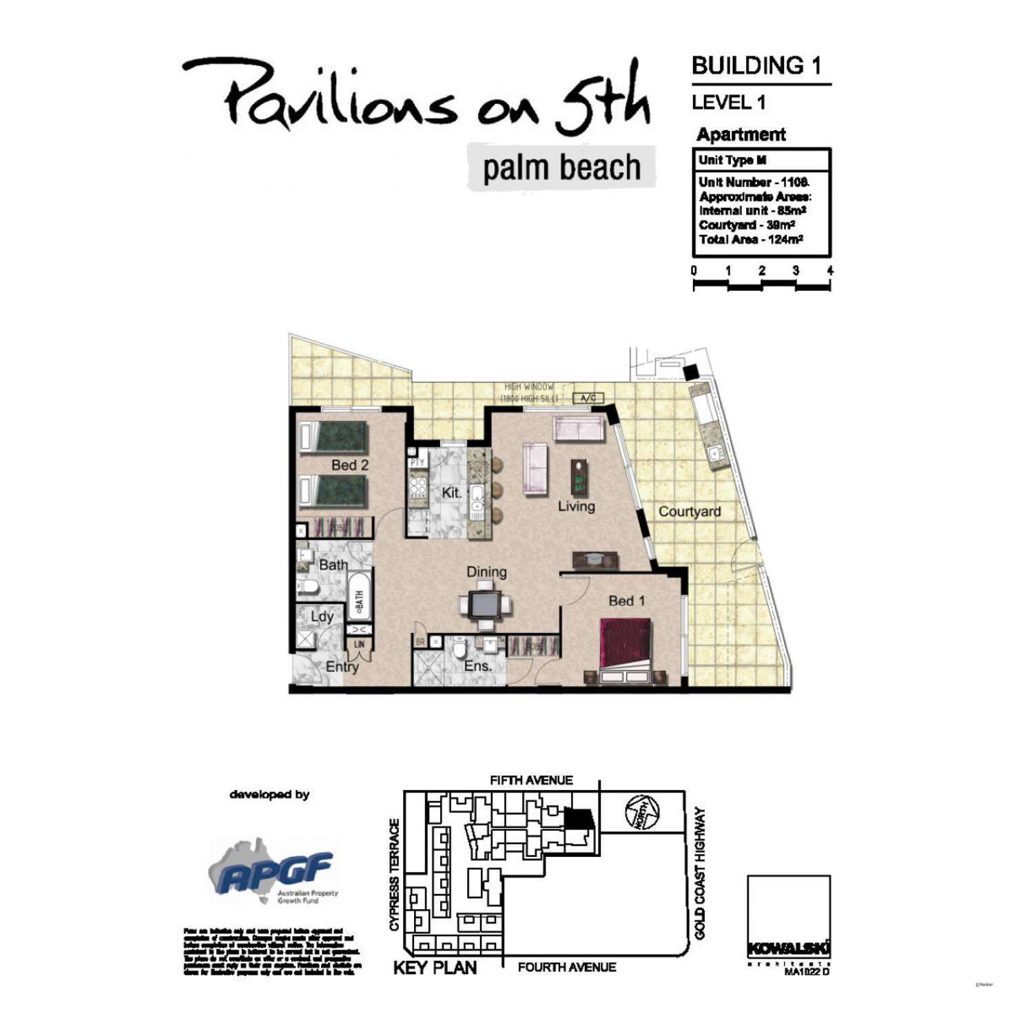 Floorplan of Homely unit listing, 1106/10 Fifth Avenue, Palm Beach QLD 4221