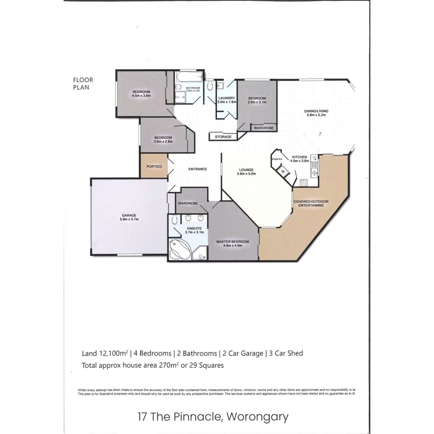 Floorplan of Homely house listing, 17 The Pinnacle, Worongary QLD 4213