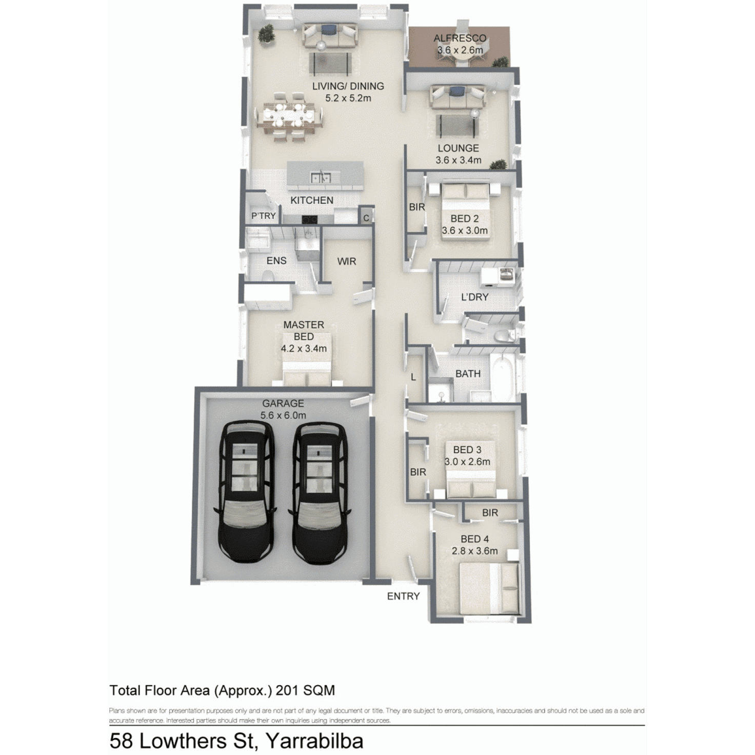 Floorplan of Homely house listing, 58 Lowthers Street, Yarrabilba QLD 4207