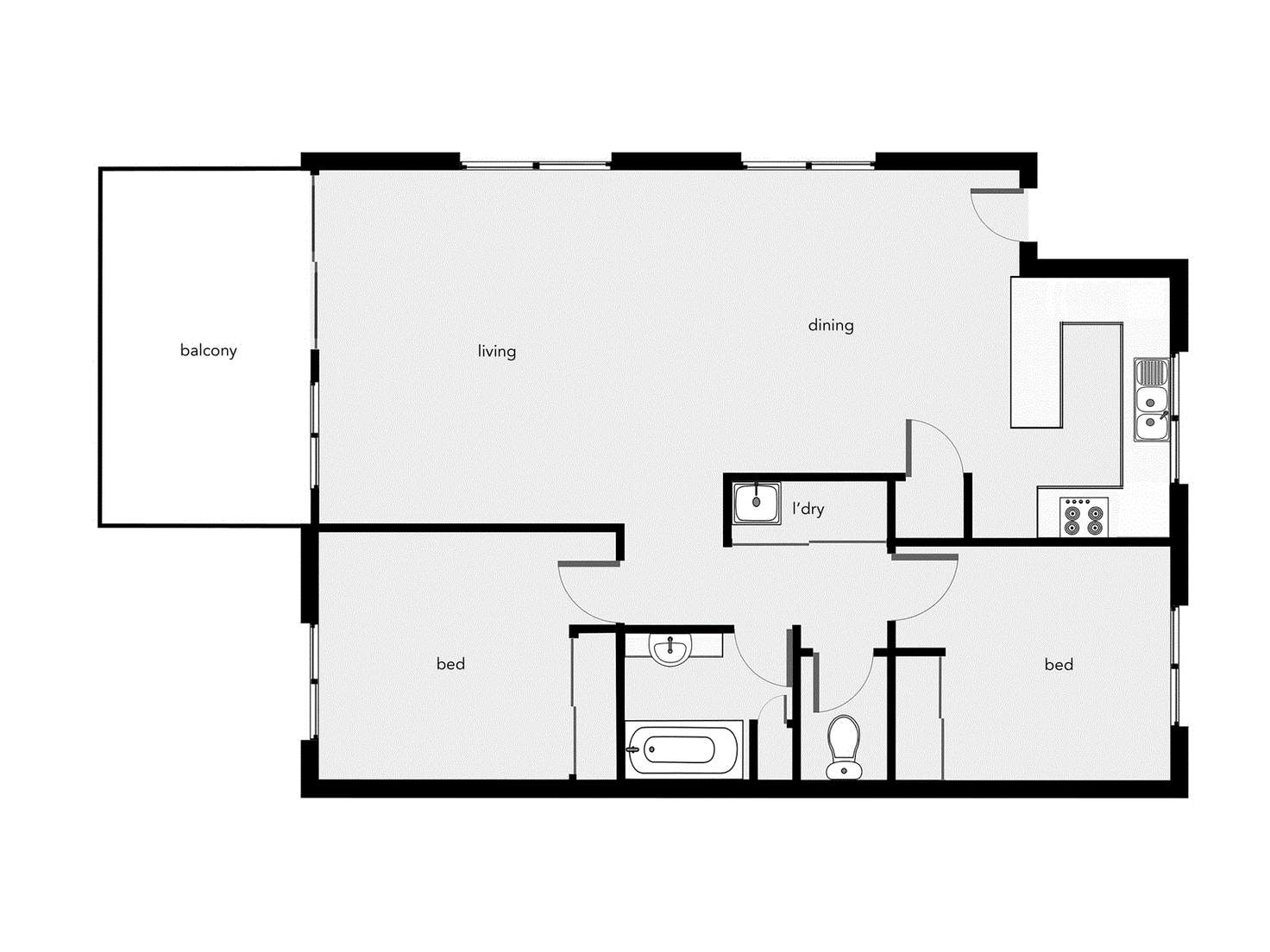 Floorplan of Homely unit listing, 4/5-7 Mclean Street, Cairns North QLD 4870