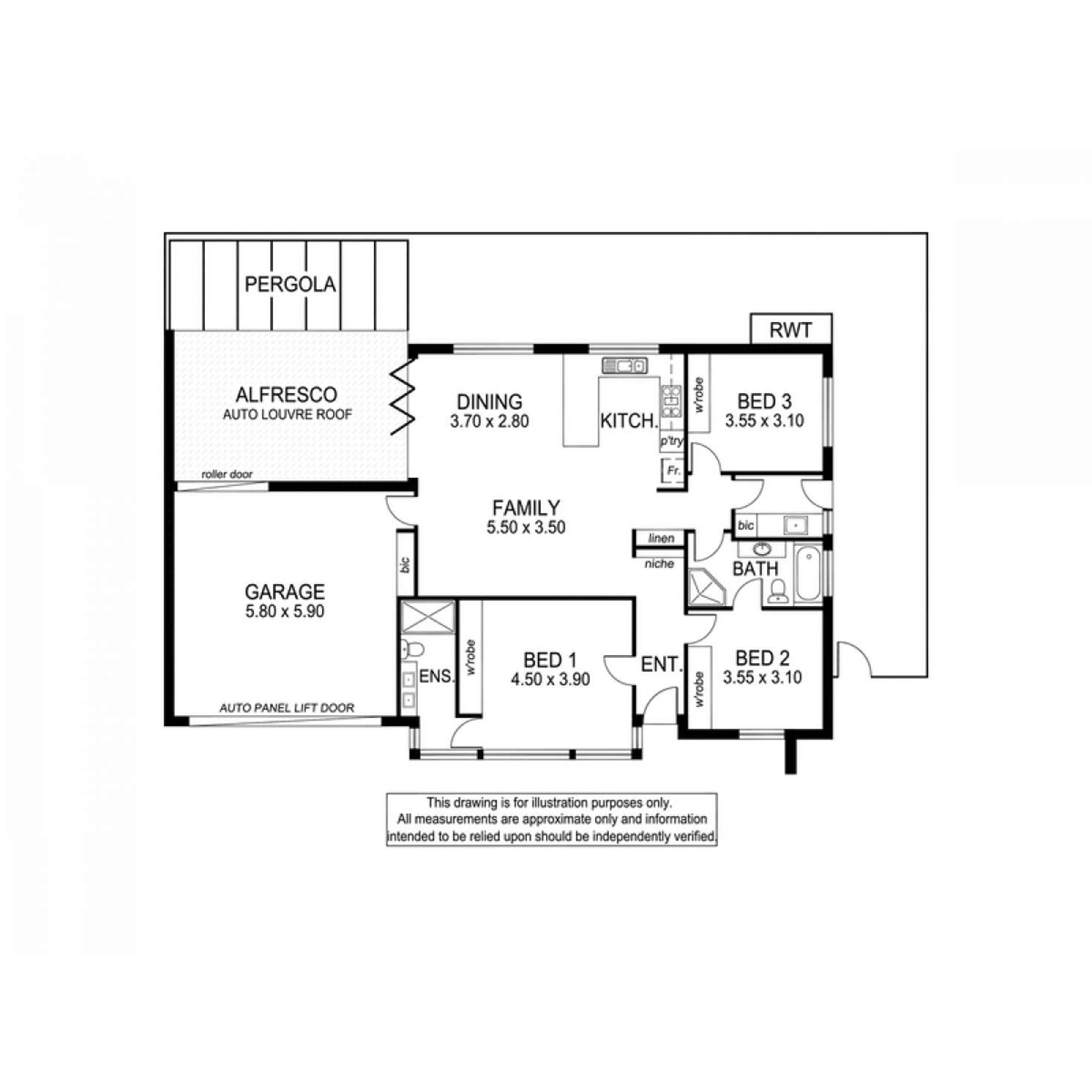 Floorplan of Homely house listing, 3 Dorset Street, Warradale SA 5046