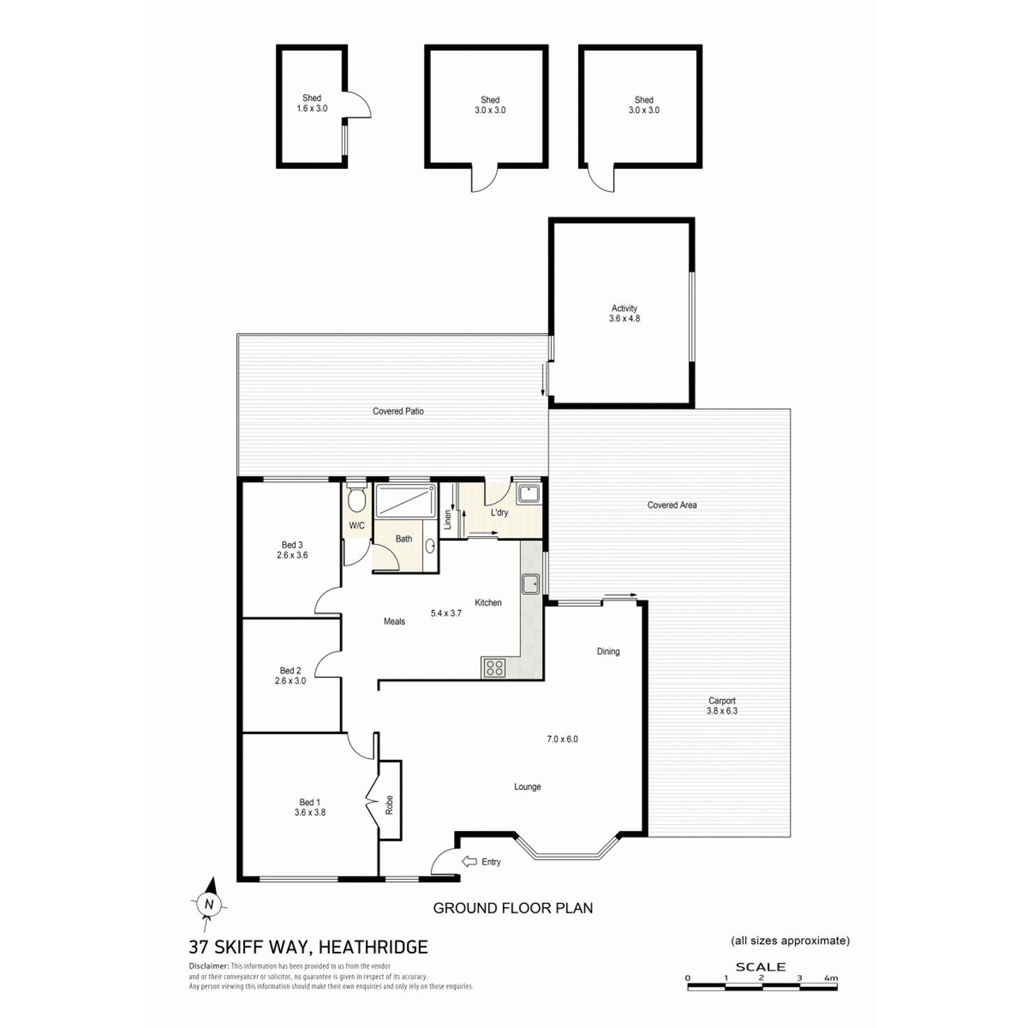 Floorplan of Homely house listing, 37 Skiff Way, Heathridge WA 6027