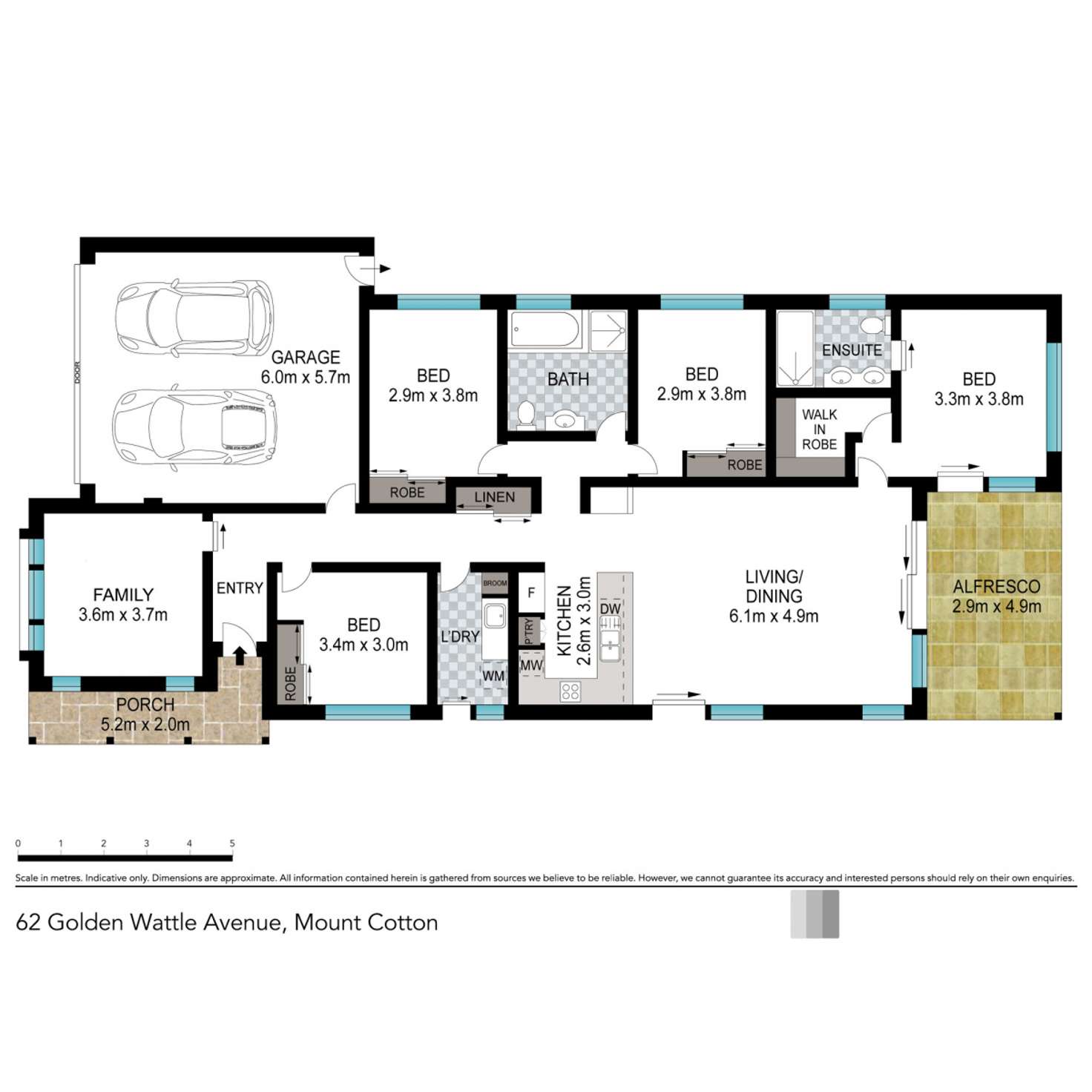 Floorplan of Homely house listing, 62 Golden Wattle Avenue, Mount Cotton QLD 4165