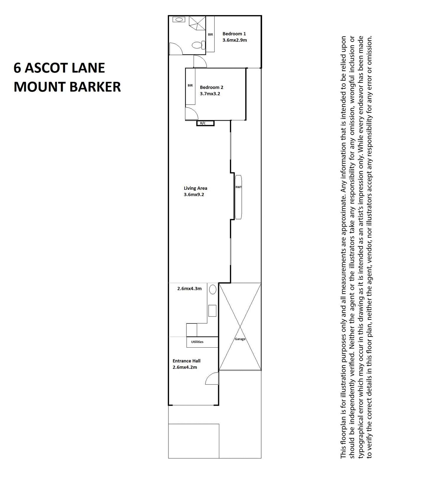 Floorplan of Homely house listing, 6 Ascot Lane, Mount Barker SA 5251
