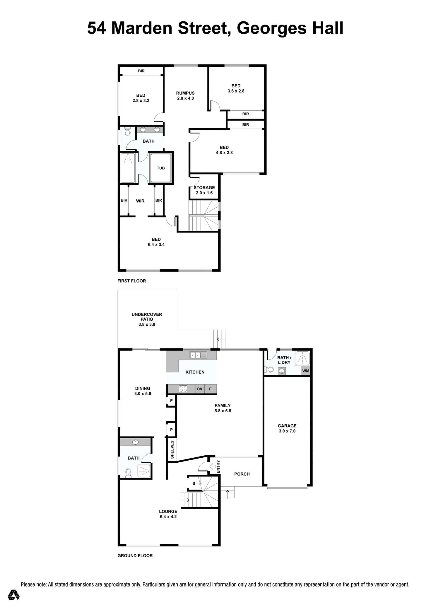 Floorplan of Homely house listing, 54 Marden Street, Georges Hall NSW 2198